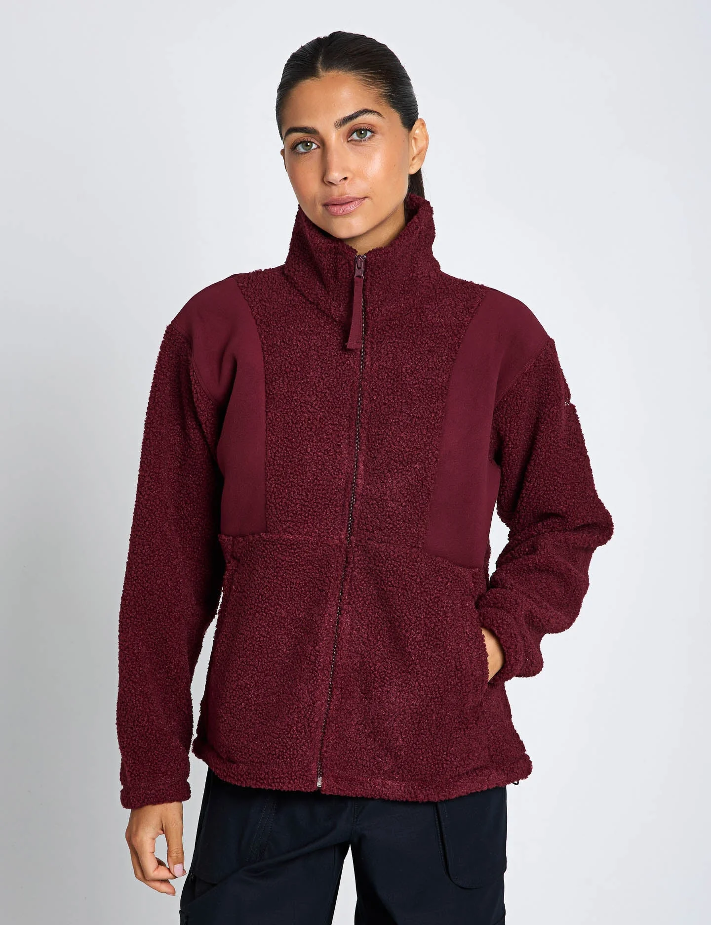 Panorama II Sherpa Fleece Jacket - Rich Wine