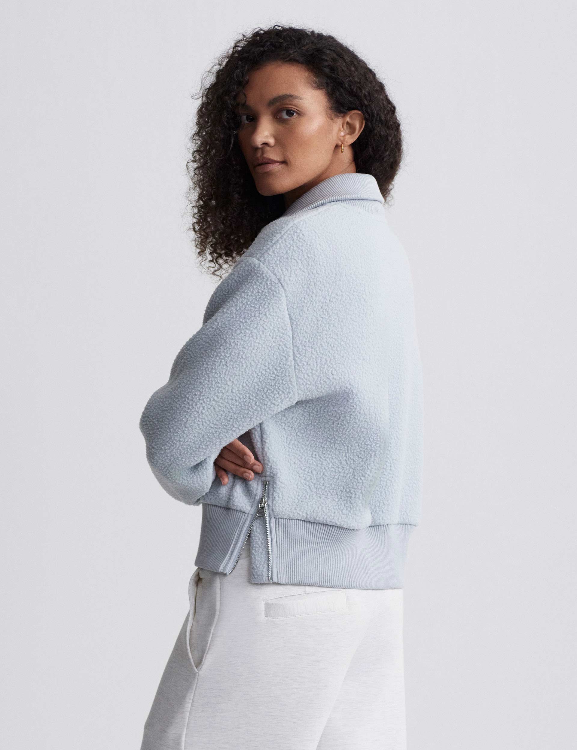 Roselle Half-Zip Fleece - Pearl Blue