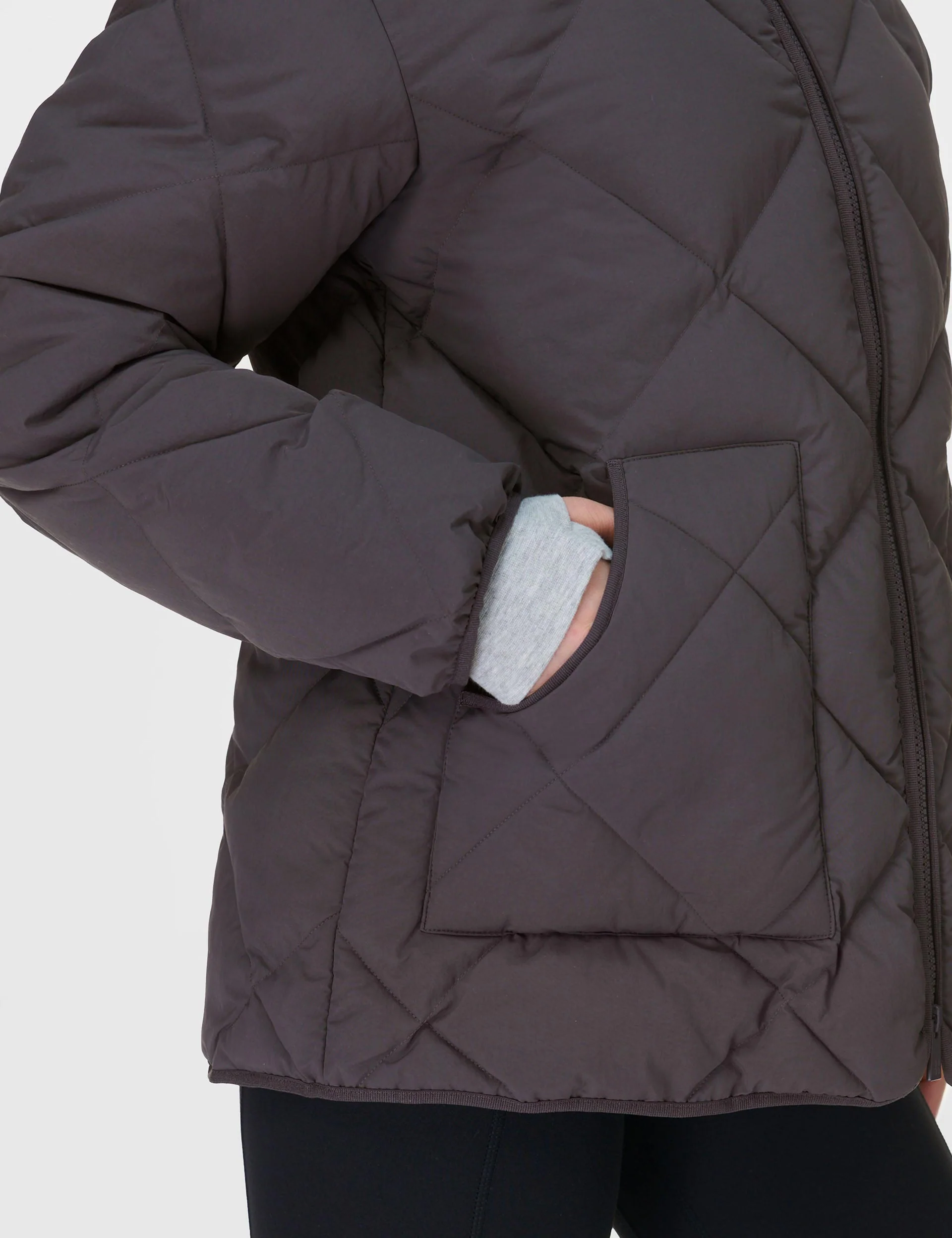 On the Move Quilted Jacket - Urban Grey