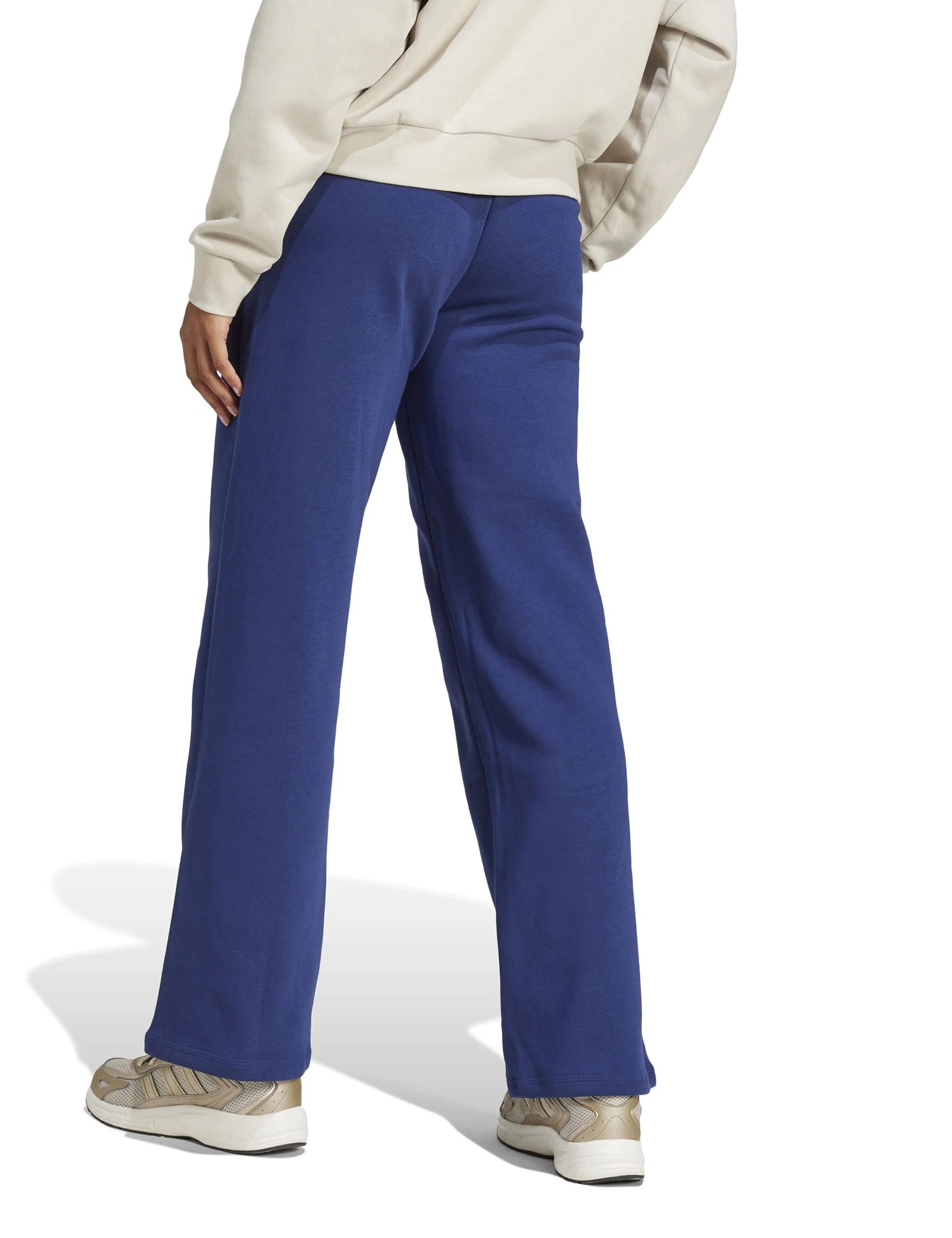 Essentials Small Logo Feel Cozy Open-Hem Joggers - Dark Blue/White