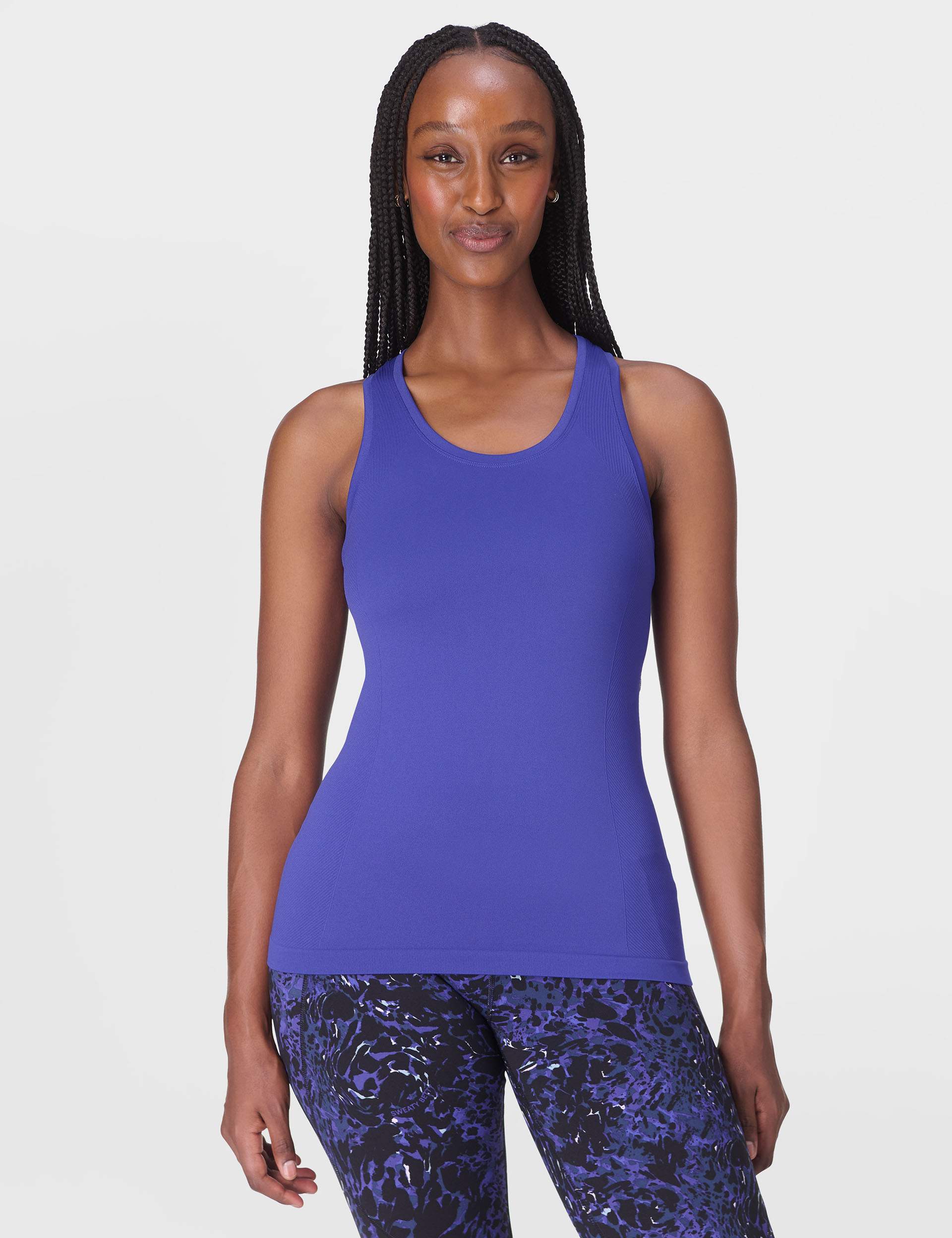 Athlete Seamless Workout Vest - Rich Blue