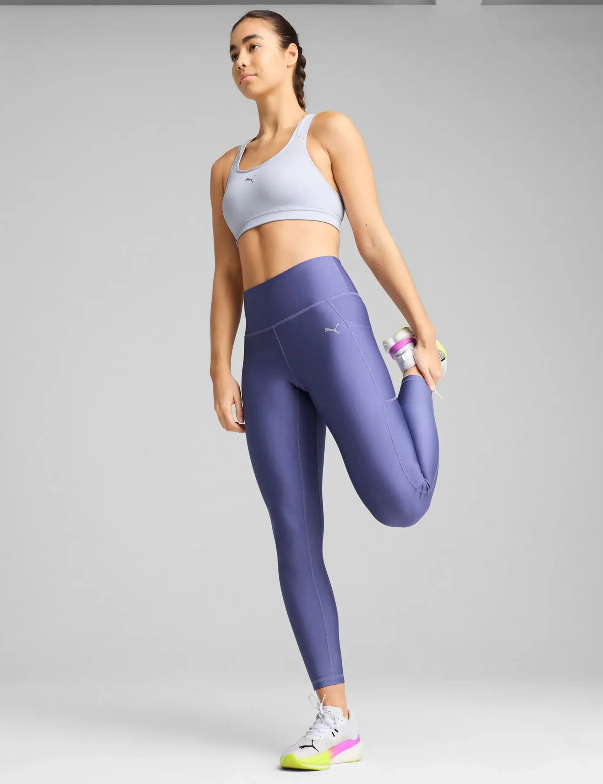 Velocity Running Tights - Blue Crystal