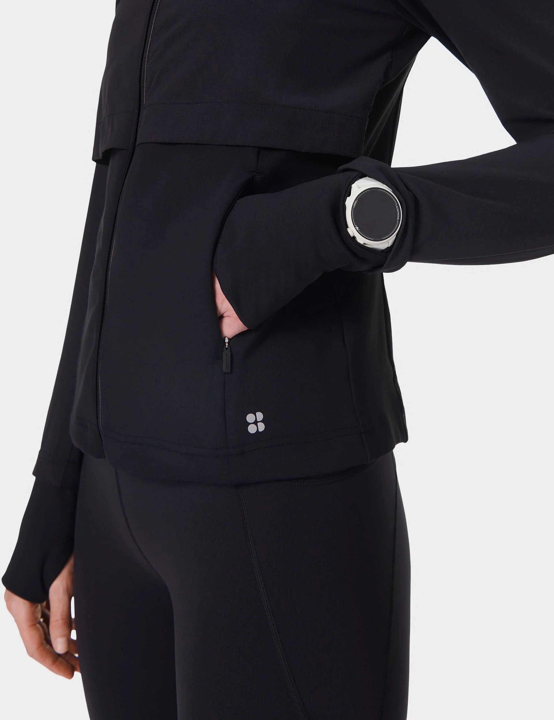 Pro Run Water Resistant Run Jacket - Black