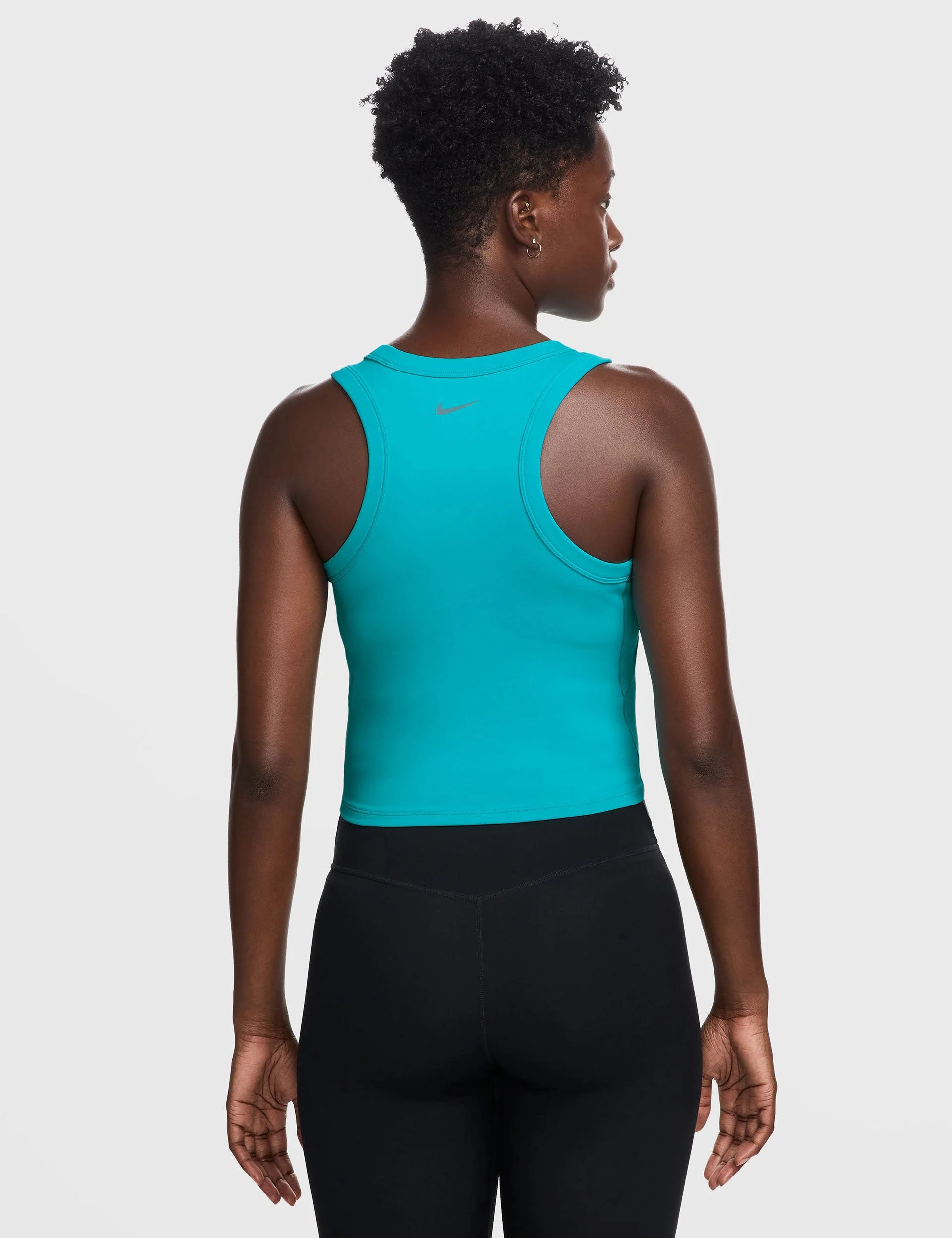One Fitted Dri-FIT Cropped Tank Top - Dusty Cactus/Black