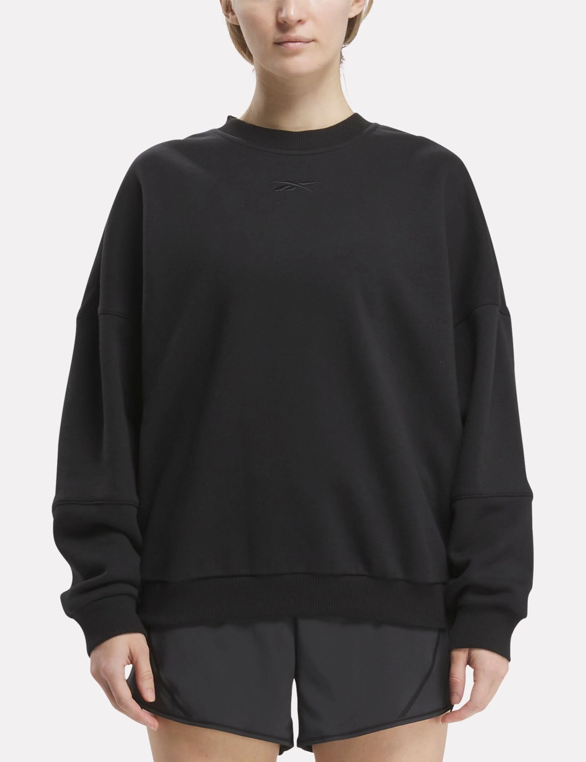 Lux Oversized Crew - Black