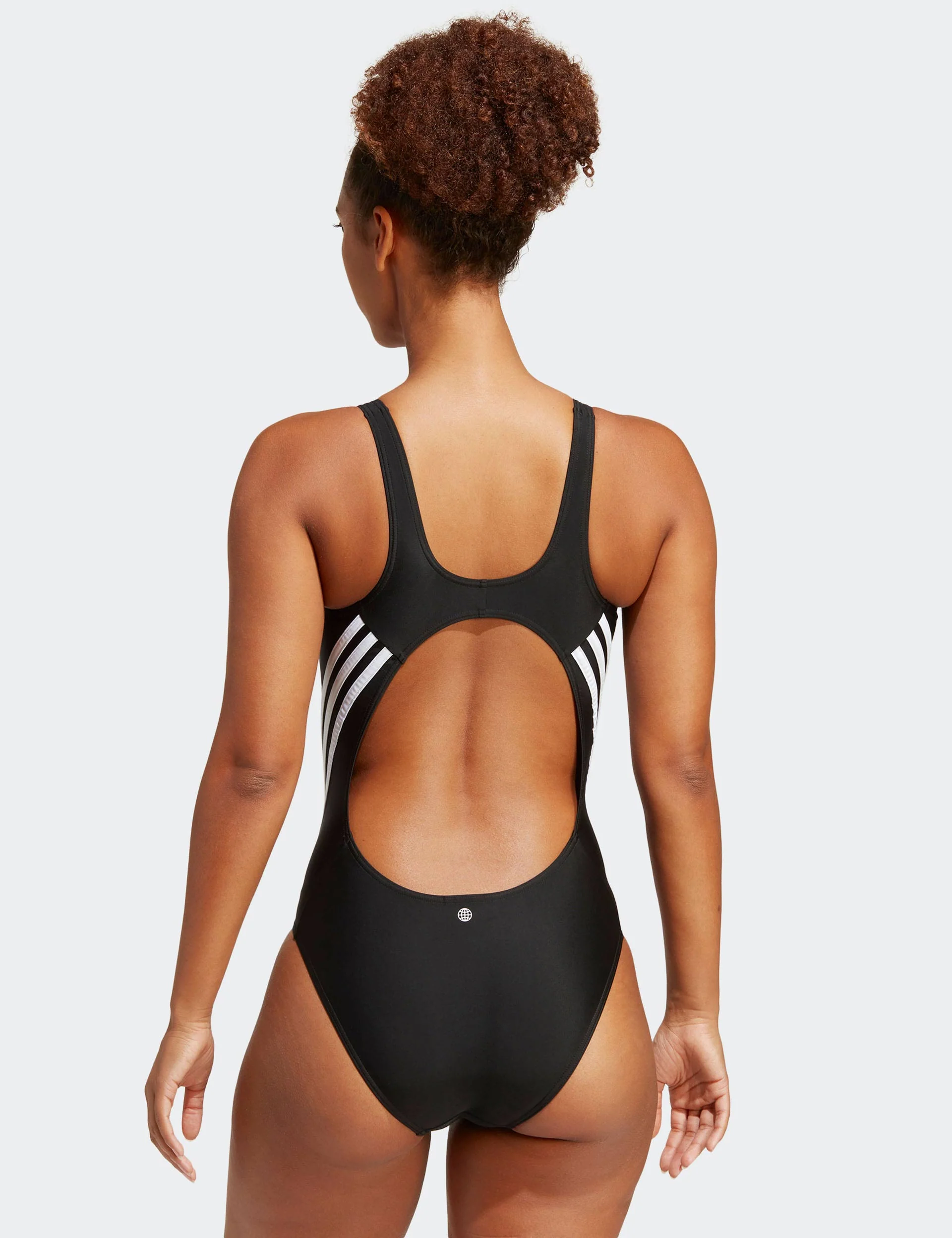 3-Stripes Swimsuit - Black/White