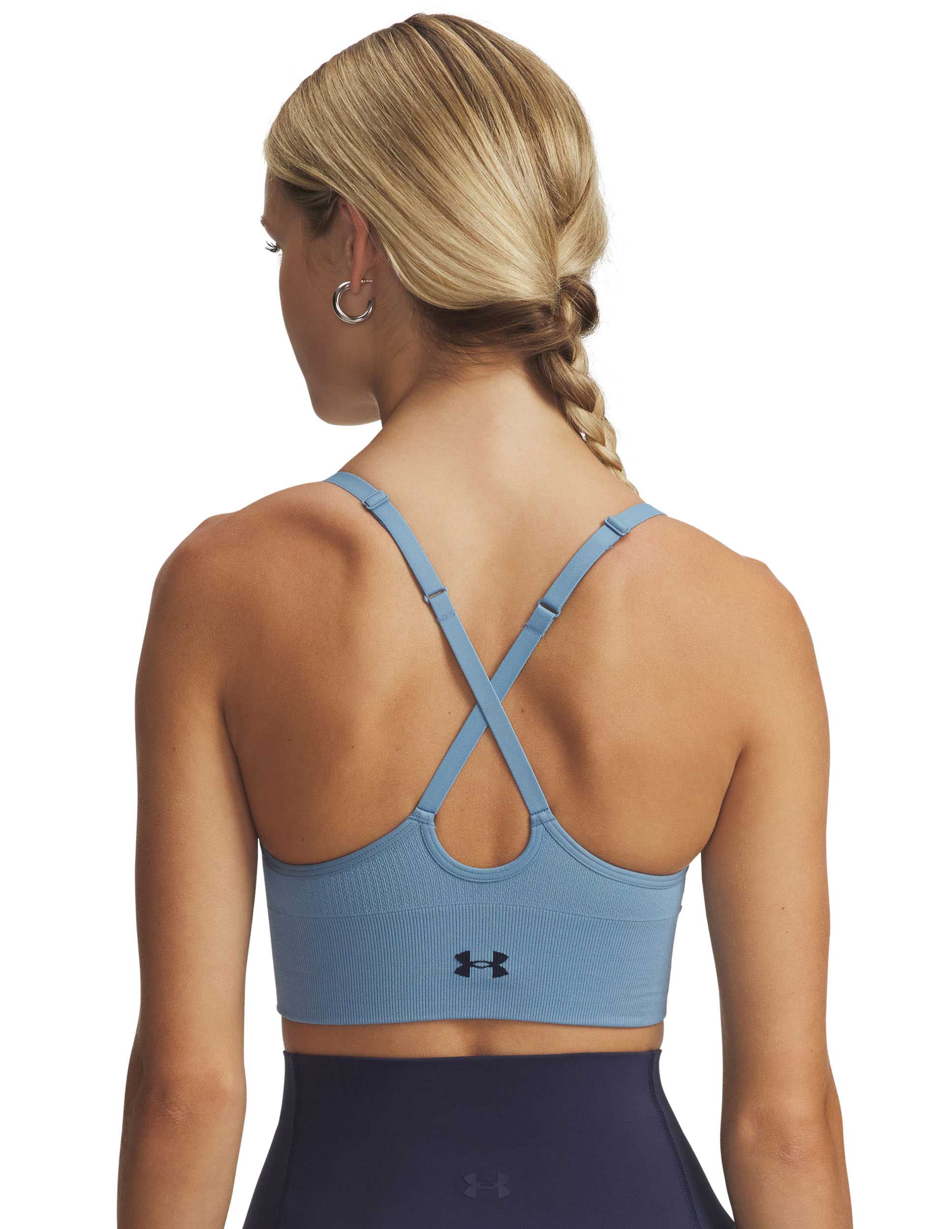 Vanish Seamless Low Sports Bra - Blue Smoke/Washed Navy