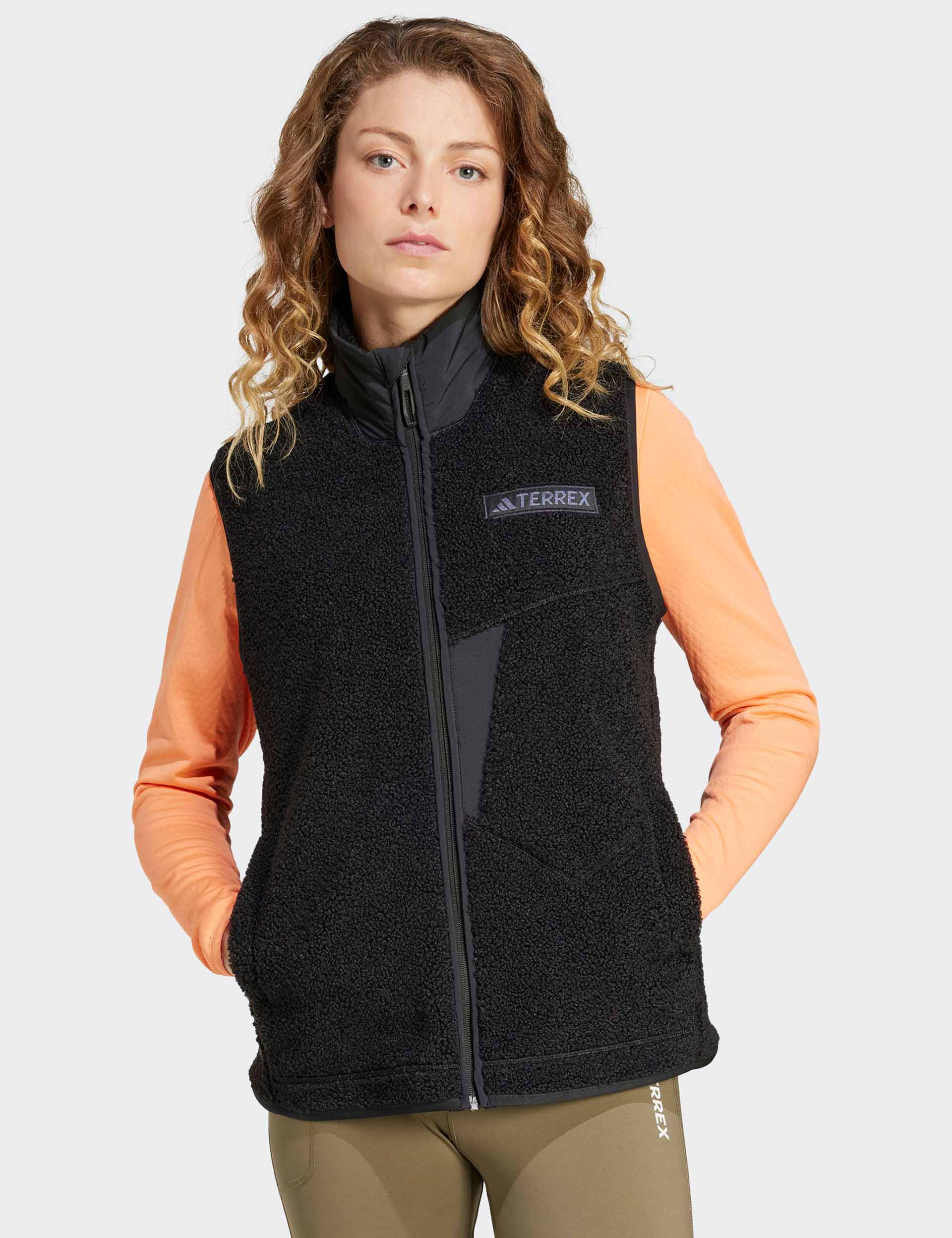 Terrex Xploric High Pile Fleece Vest - Black