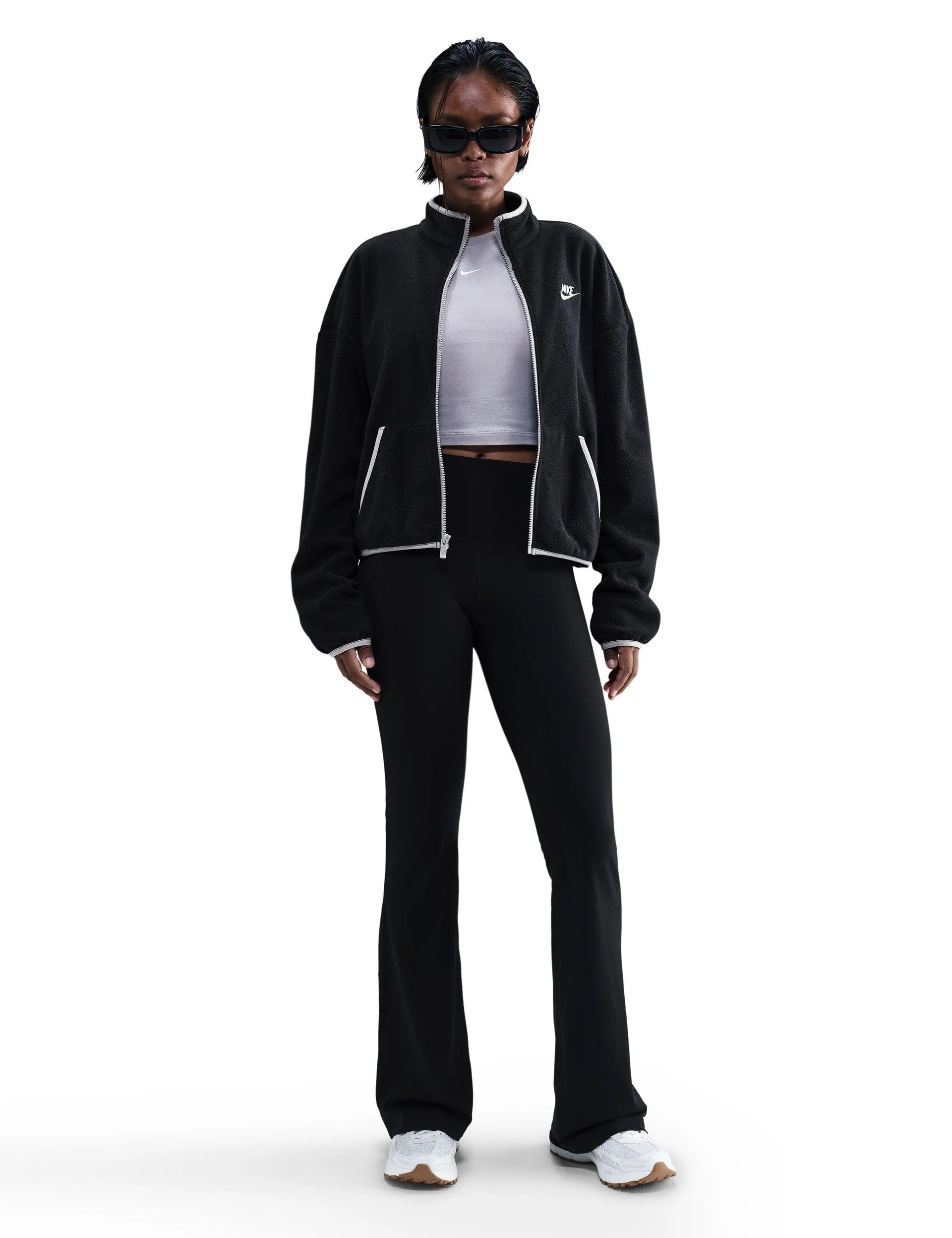 Sportswear Club Fleece Loose Jacket - Black/College Grey