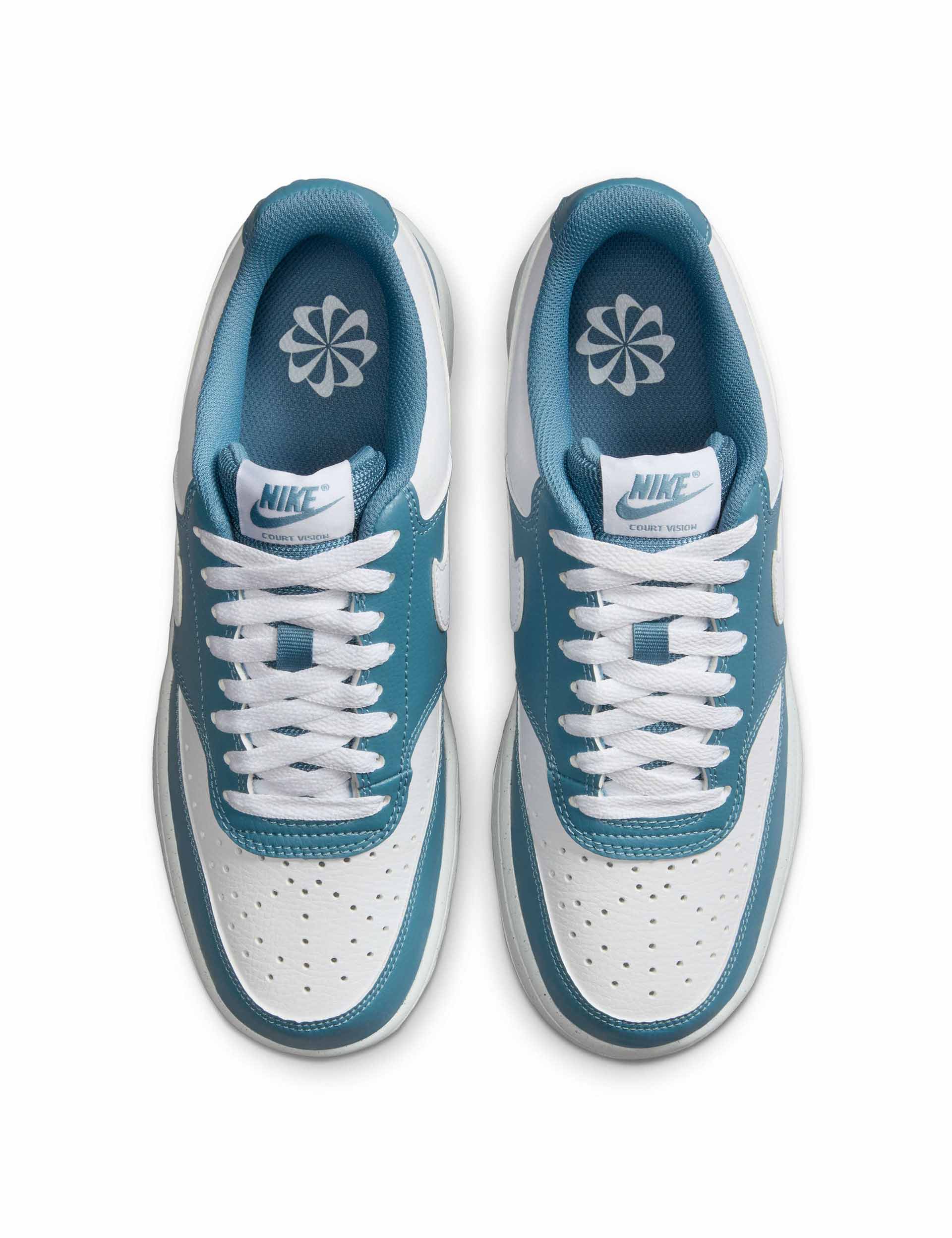 Court Vision Low Next Nature Shoes - White/Smokey Blue