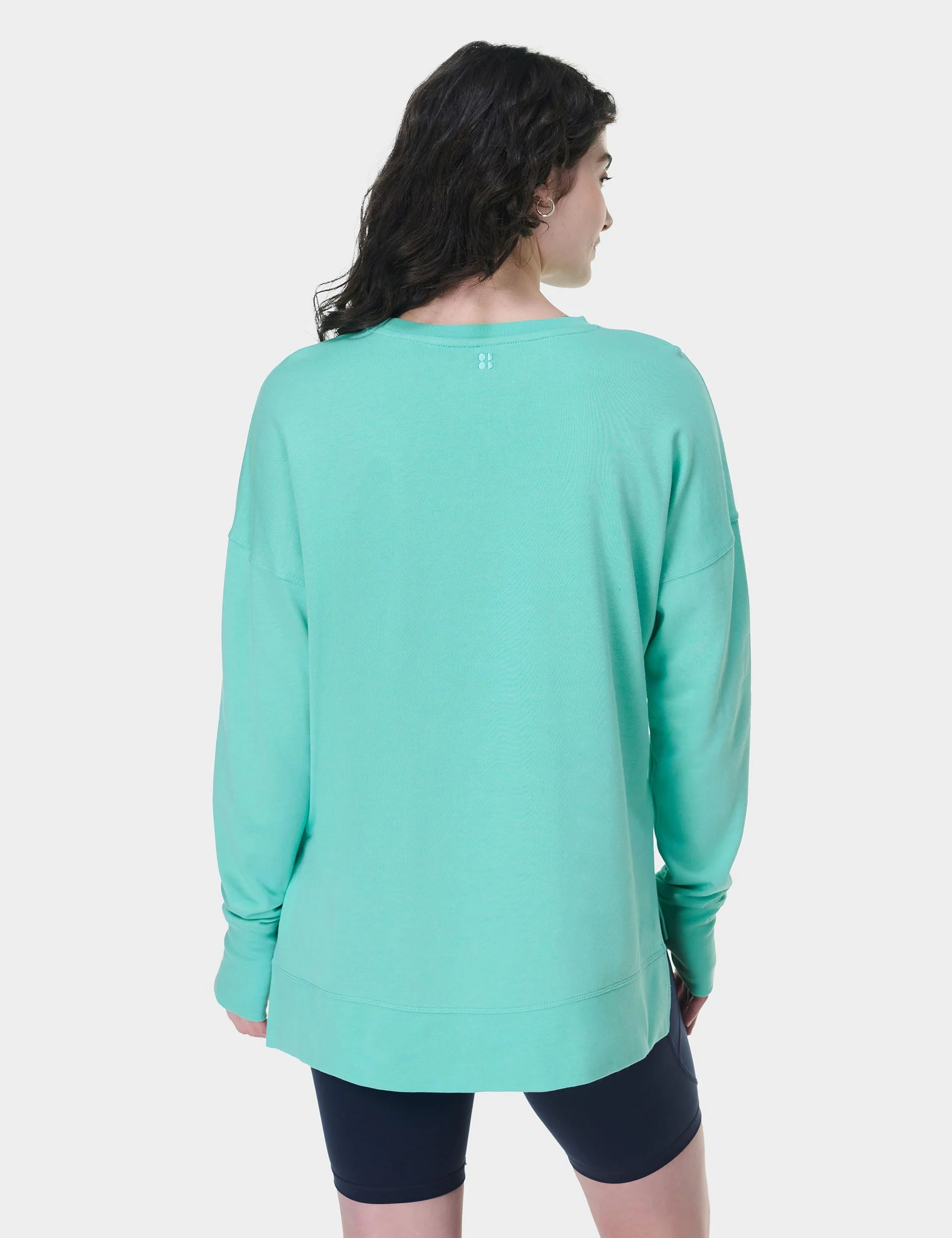After Class Longline Sweatshirt - Sea Spray Blue