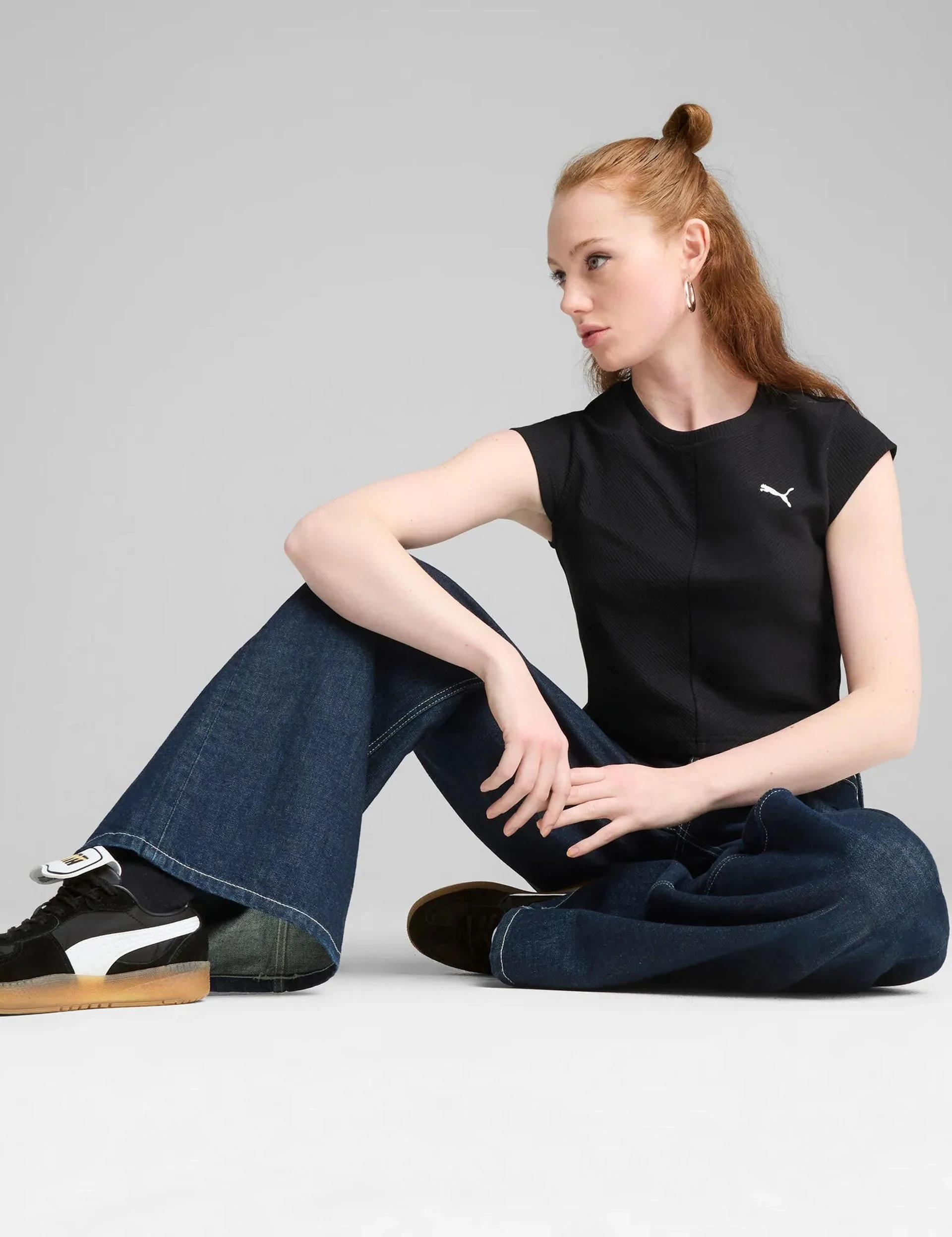 Wardrobe Ess Ribbed Baby Tee - Black