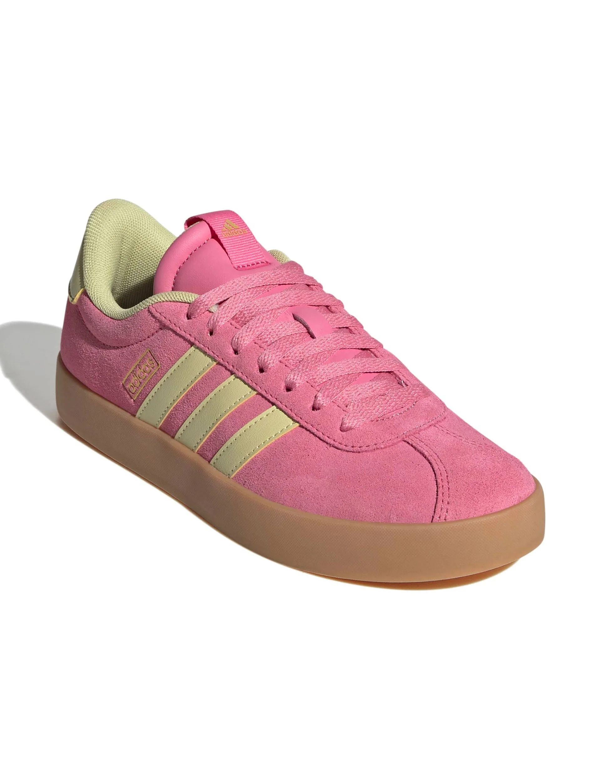 VL Court 3.0 Shoes - Pink Fusion/Powder Yellow/Gold Metallic