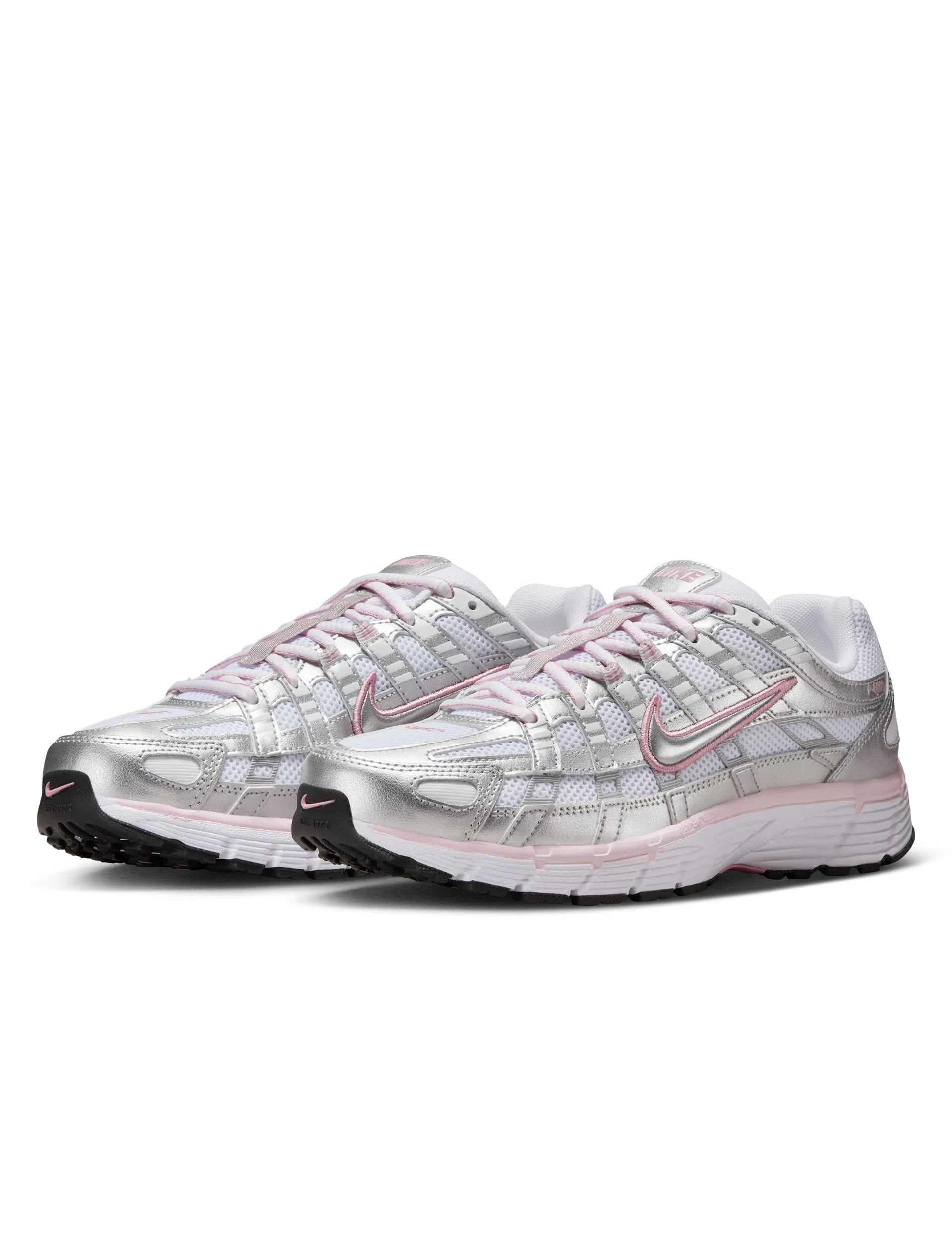 P-6000 Shoes - White/Metallic Silver/Elemental Pink