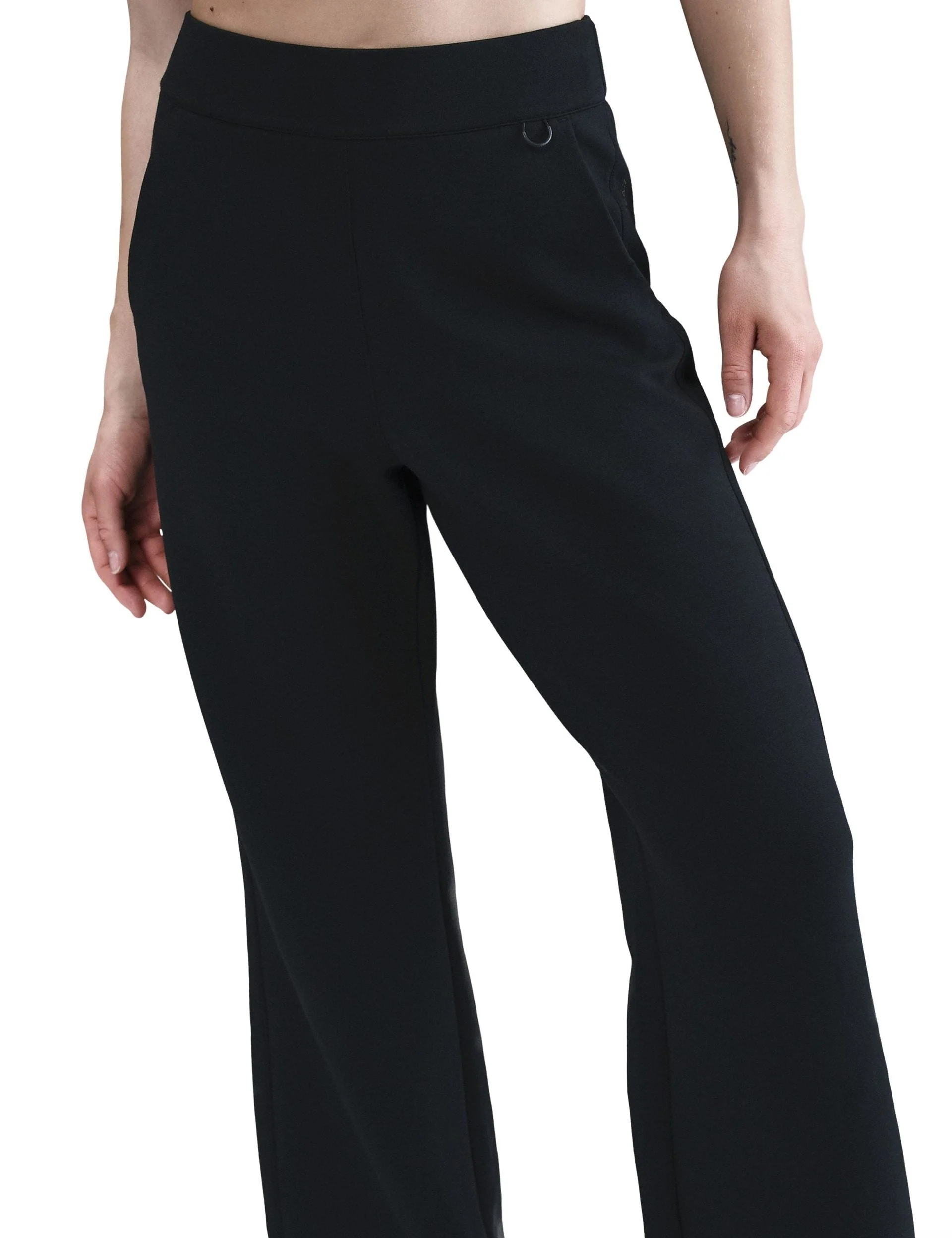 24.7 ImpossiblySoft Dri-FIT Loose Flared Pants - Black/Dark Smoke Grey