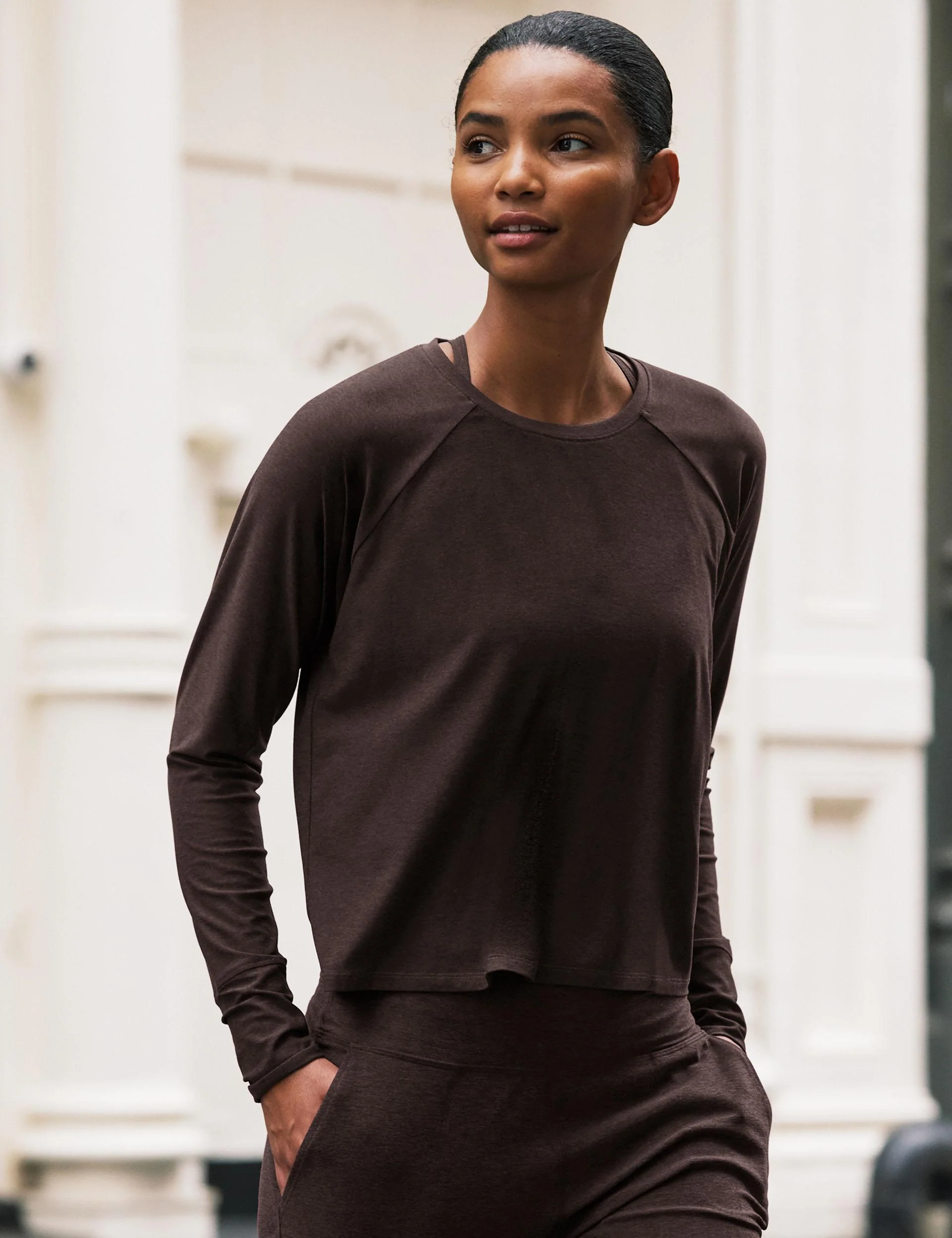 Featherweight Daydreamer Pullover - Dark Chocolate Heather