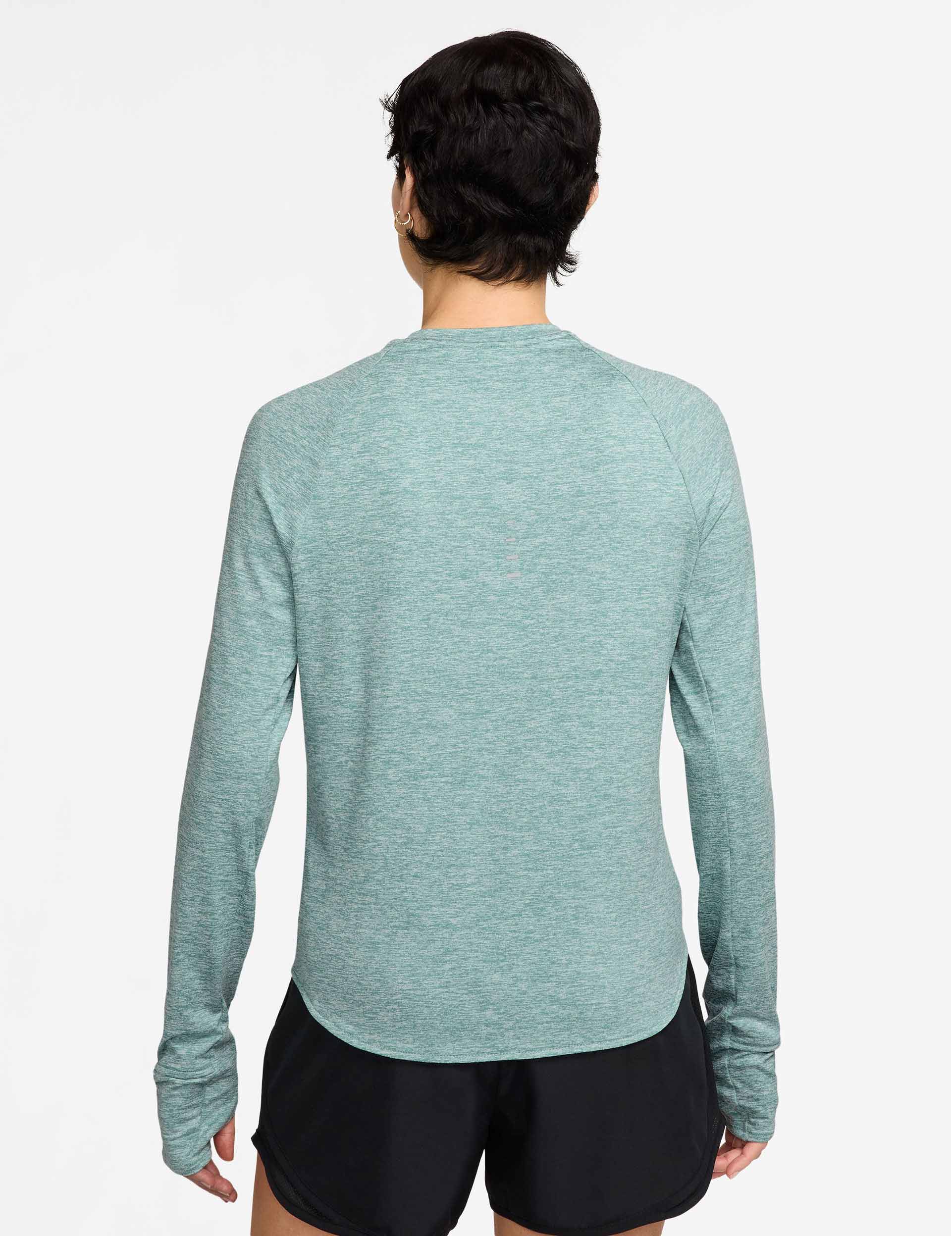 Swift Dri-FIT UV Long-Sleeve Running Top - Cannon/Heather/Reflective Silver