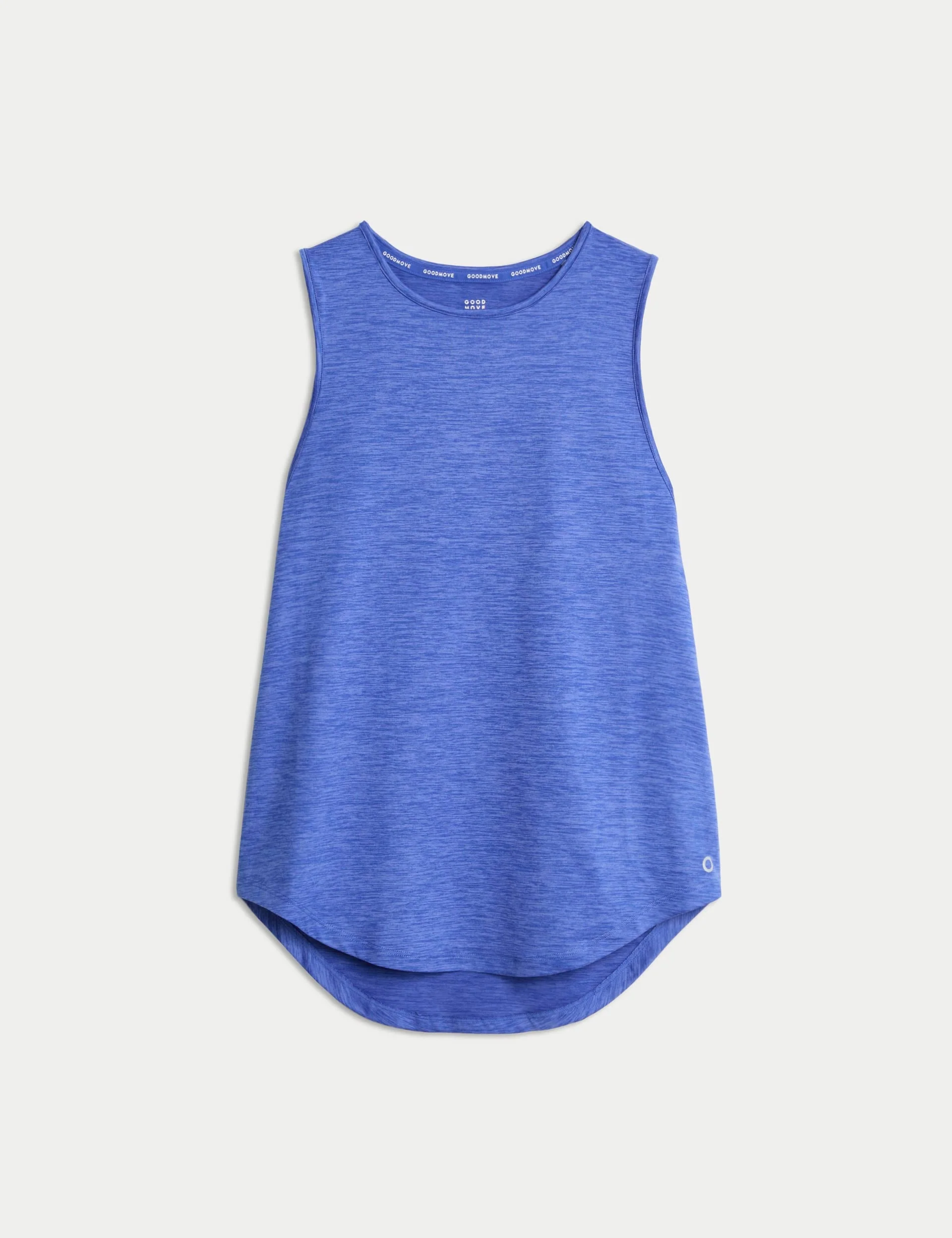 Round Neck Relaxed Vest Top - Cobalt