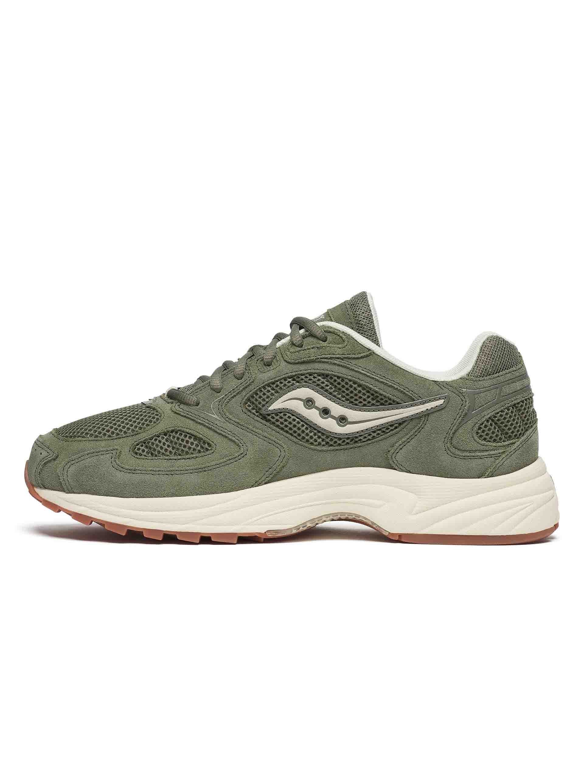 Grid Jazz 9 - Olive/Off White