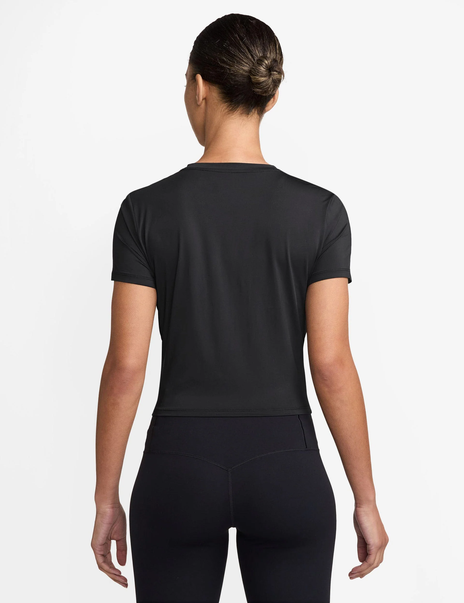 One Classic Dri-FIT Twist Short-Sleeve Top - Black/White