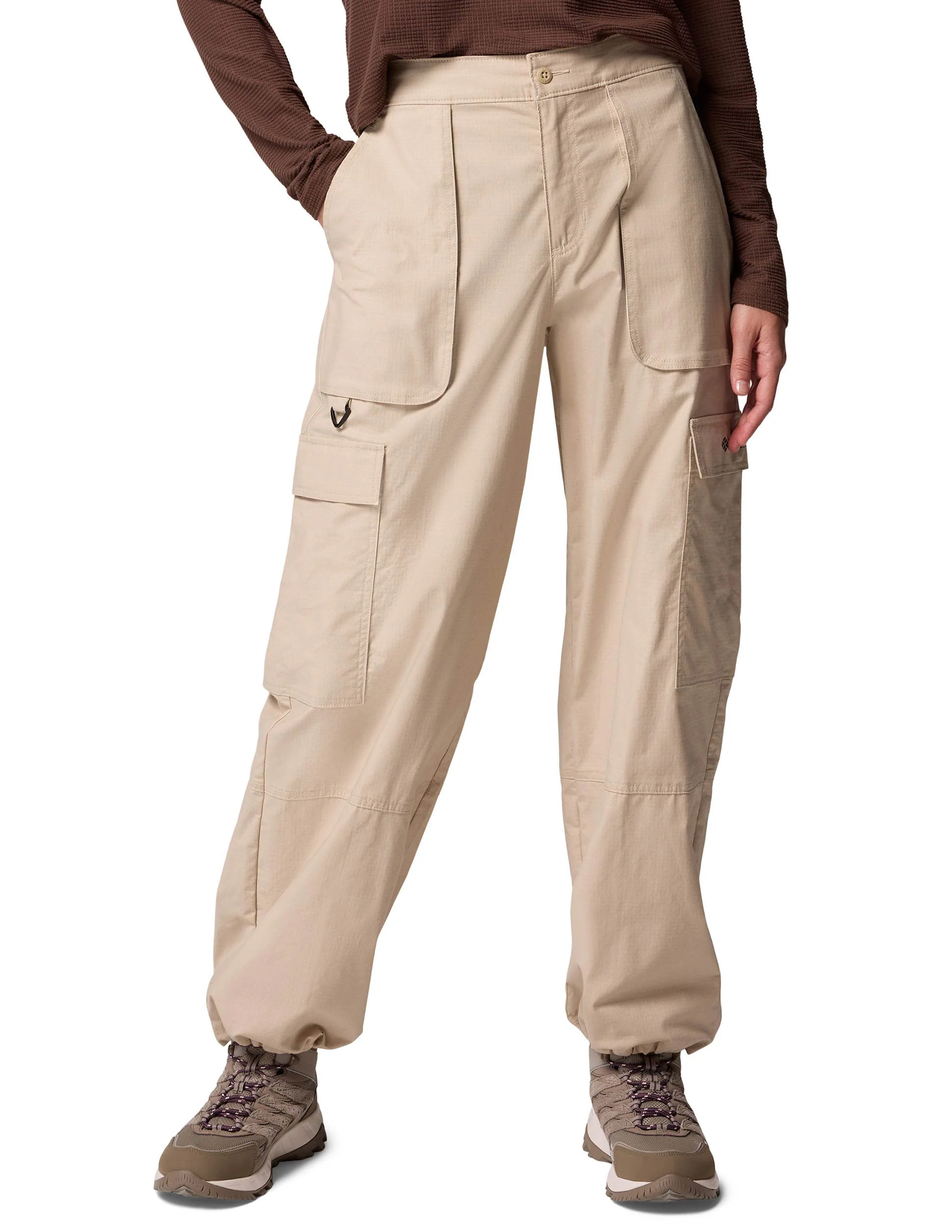 Brea Falls Cotton Ripstop Cargo Trousers - Ancient Fossil