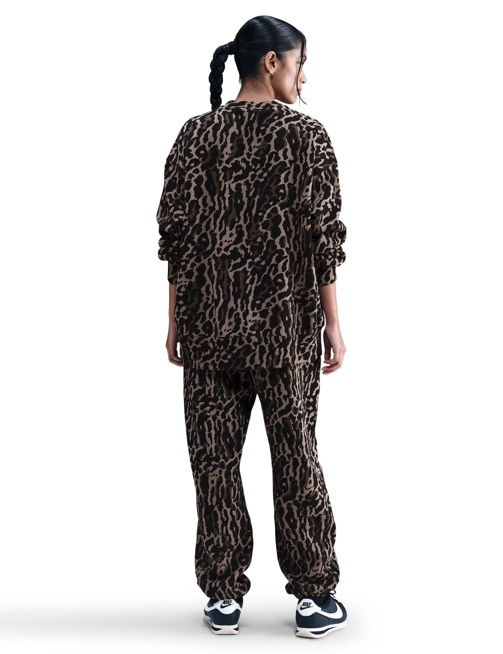 Sportswear Phoenix Fleece Oversized Printed Sweatpants - Black/Ironstone/Black