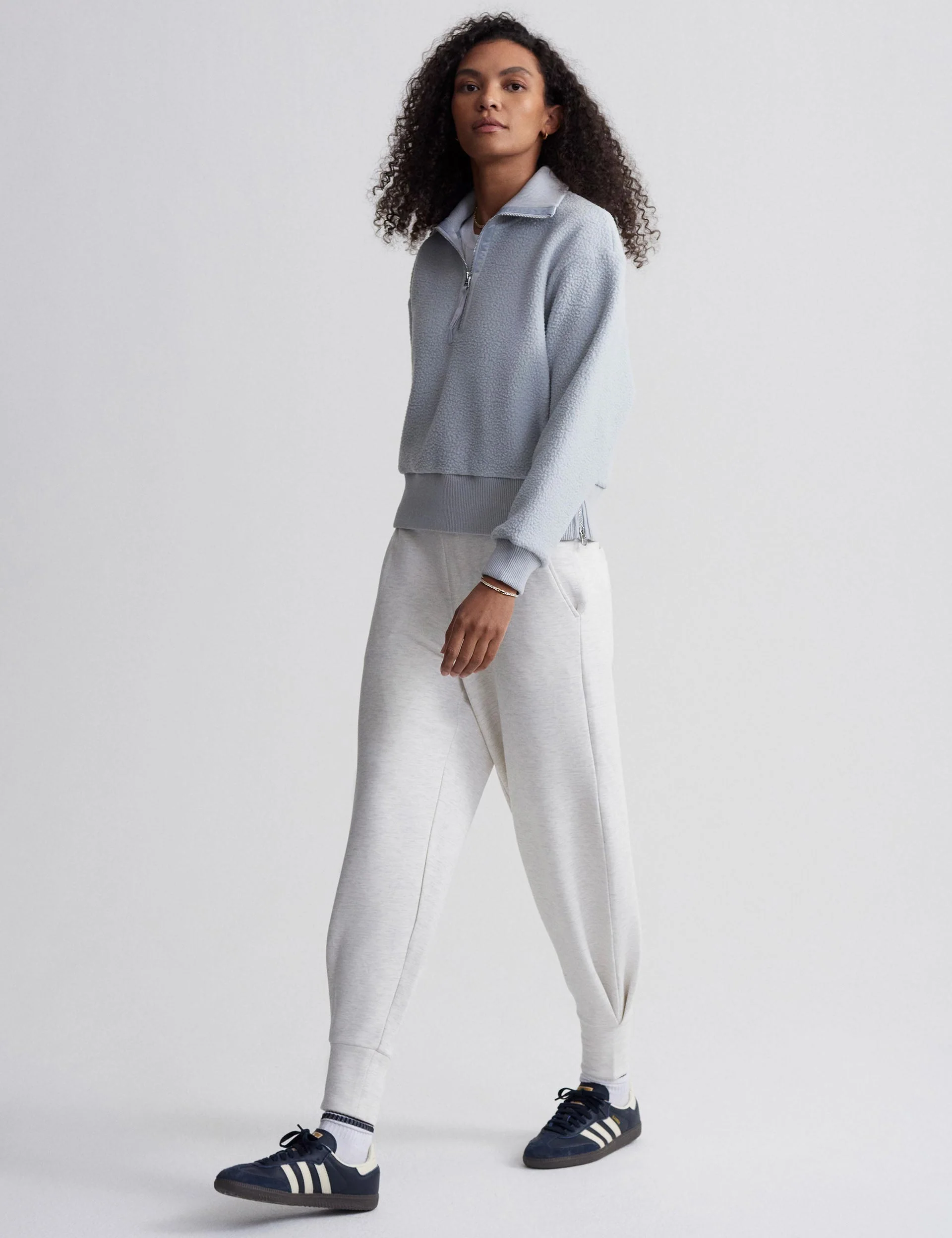 Roselle Half-Zip Fleece - Pearl Blue