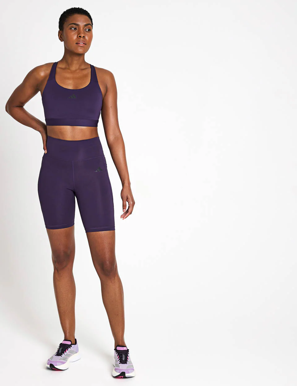 TLRDREACT Training High-Support Bra - Aurora Plum