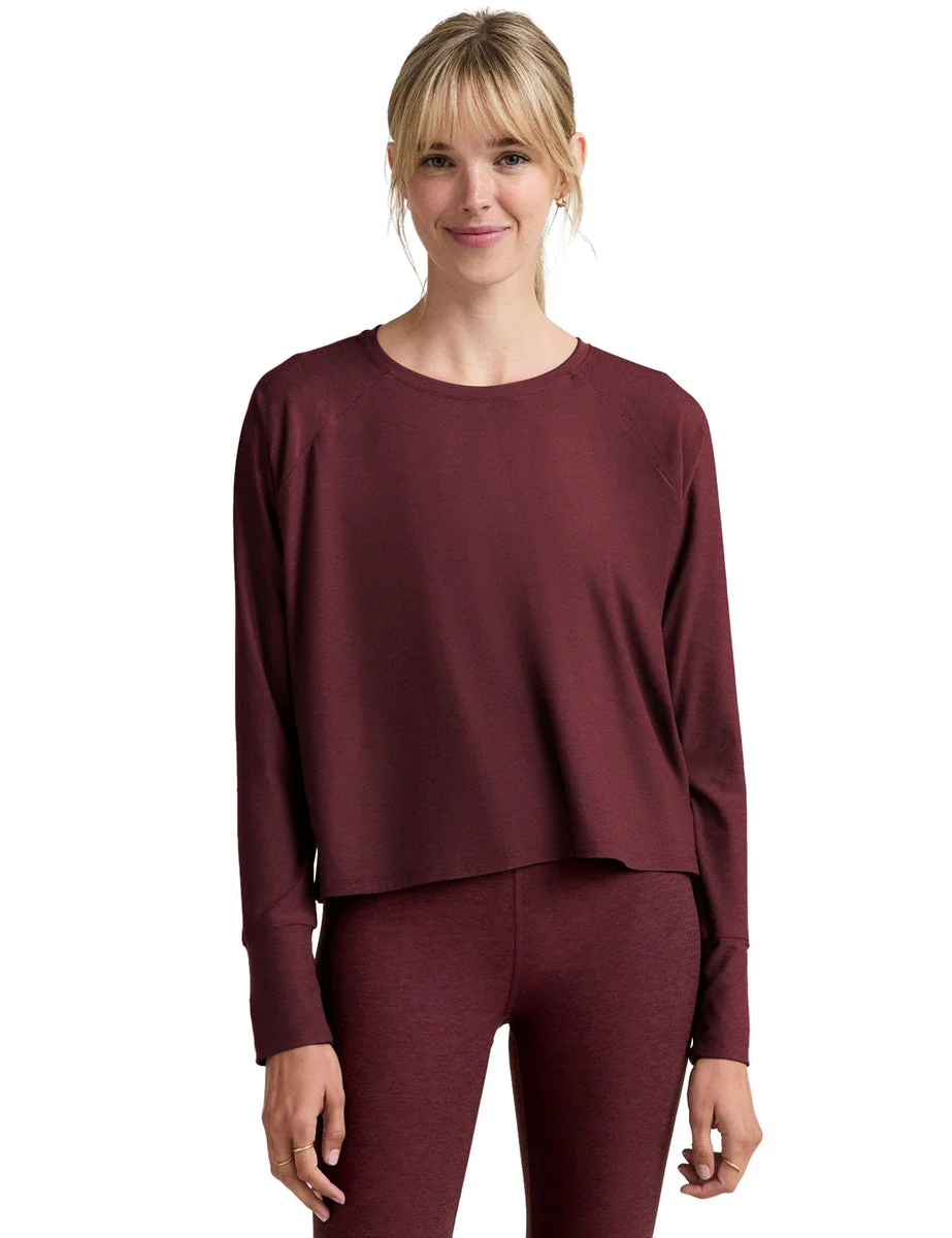 Featherweight Daydreamer Pullover - Midnight Burgundy Heather