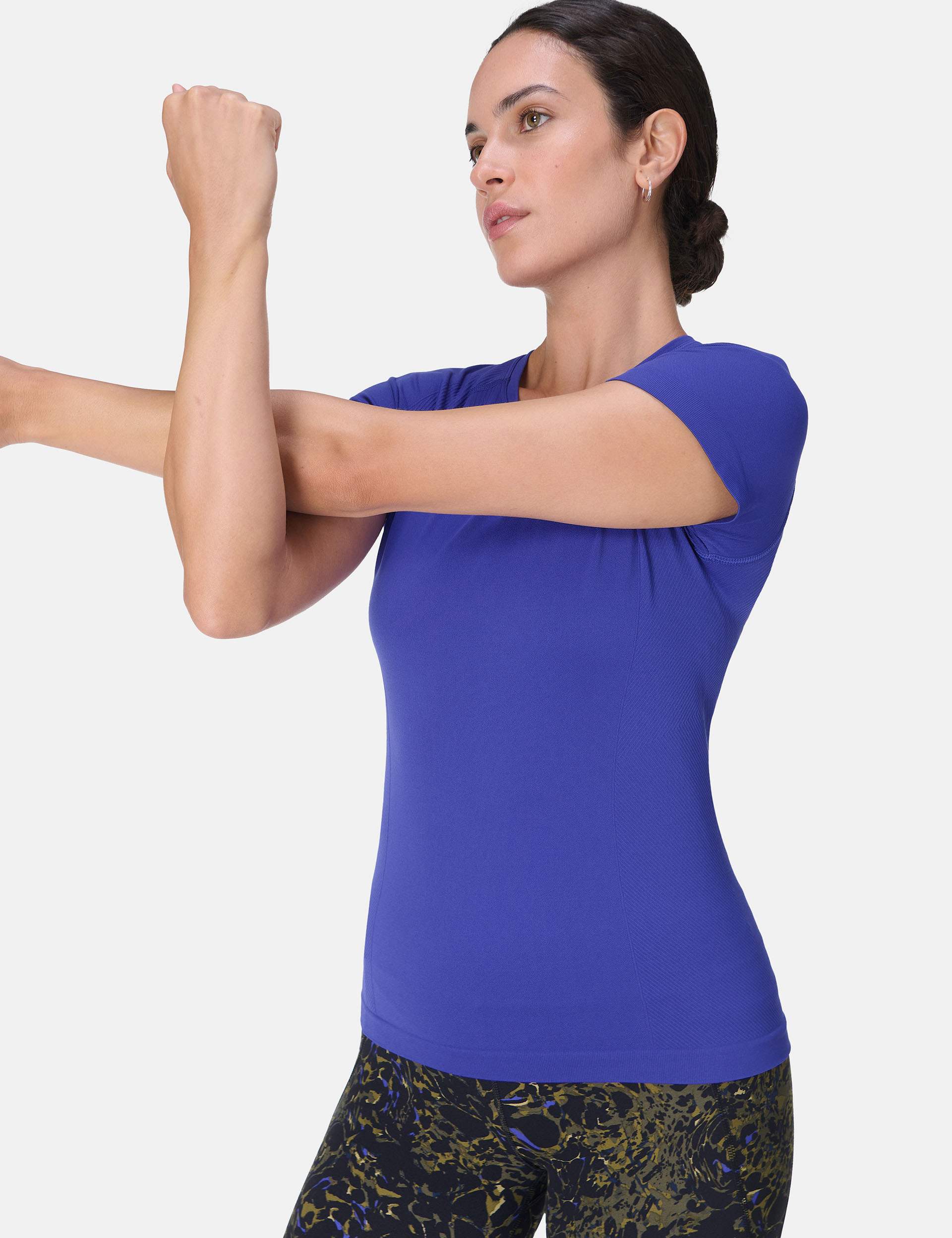 Athlete Seamless Workout T-Shirt - Rich Blue