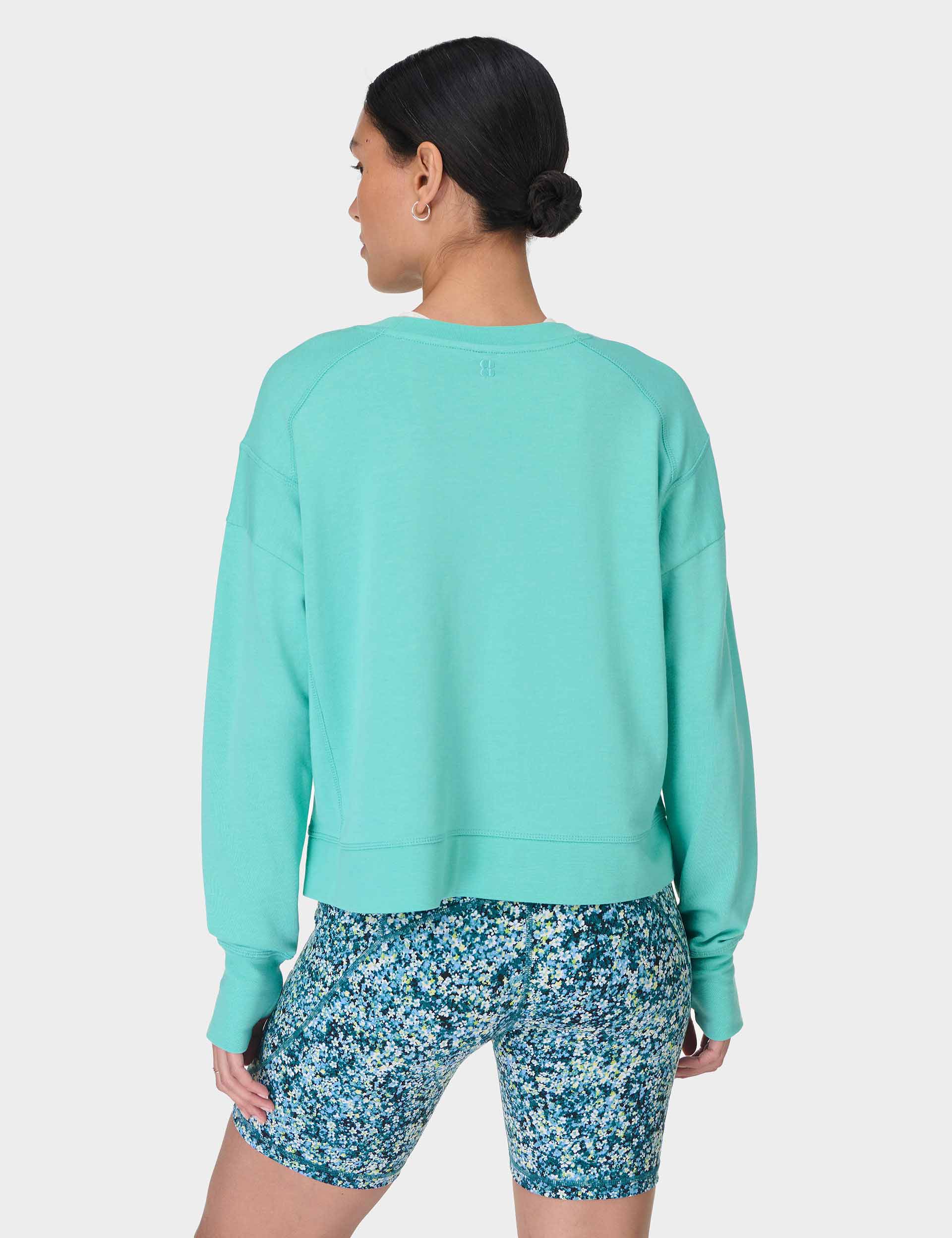 After Class Crop Sweatshirt - Sea Spray Blue