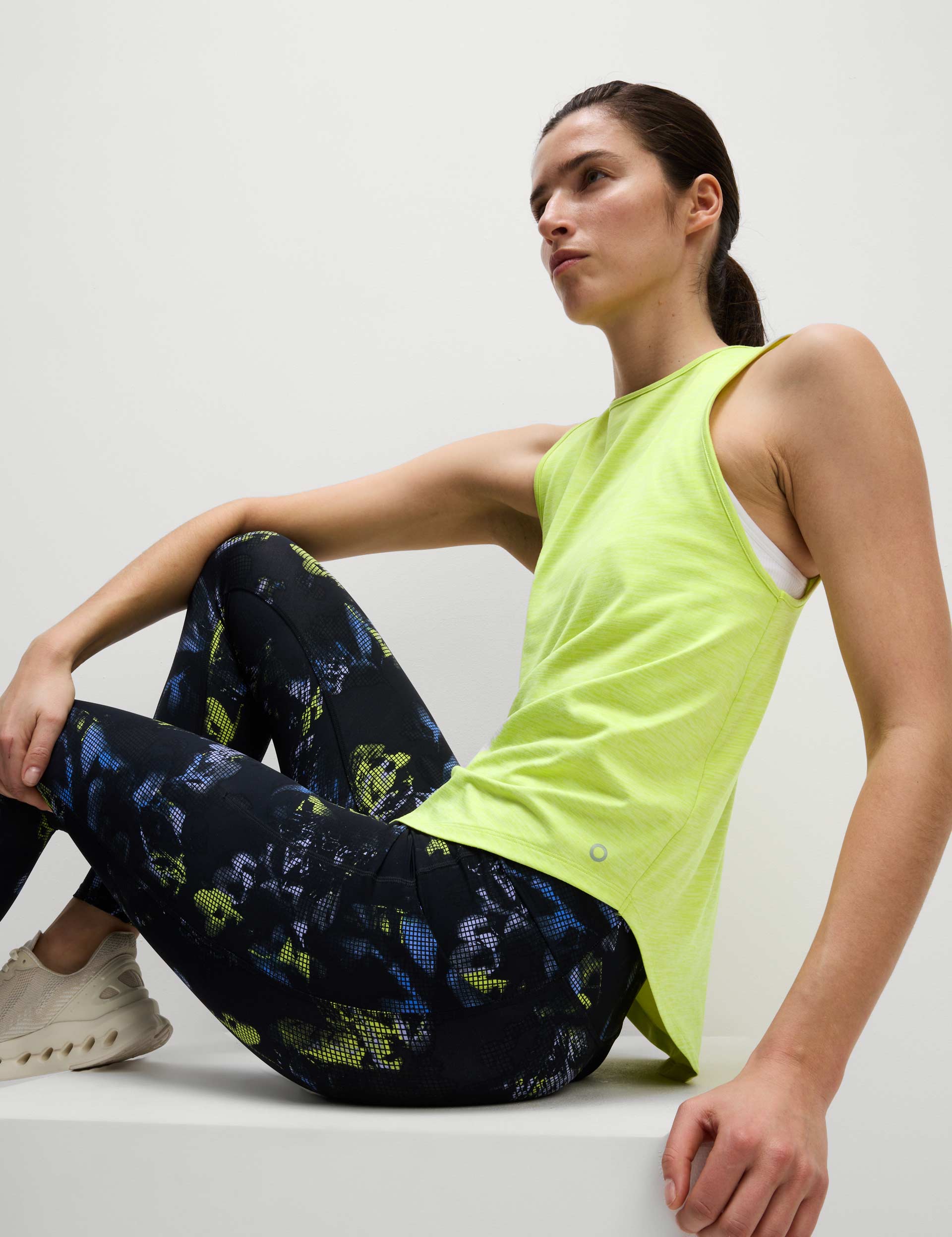 Round Neck Relaxed Vest Top - Limeade