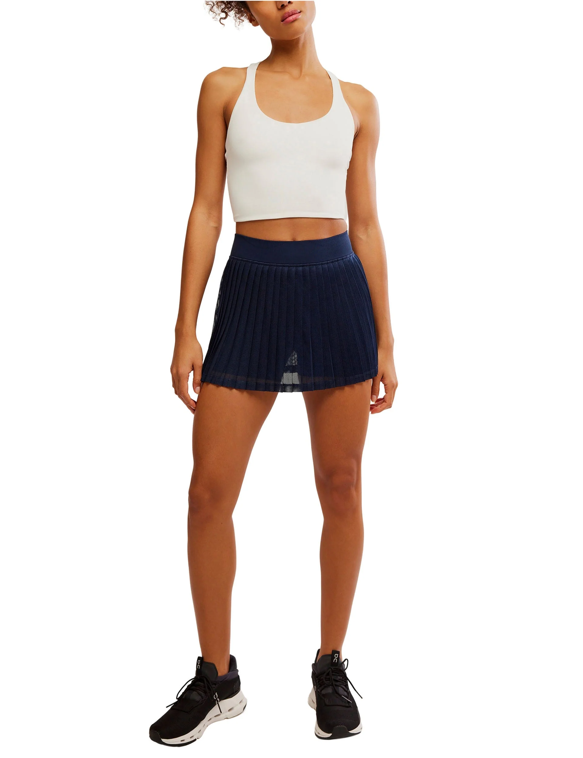 Rally Ruffle Mini Skirt - Midnight Navy