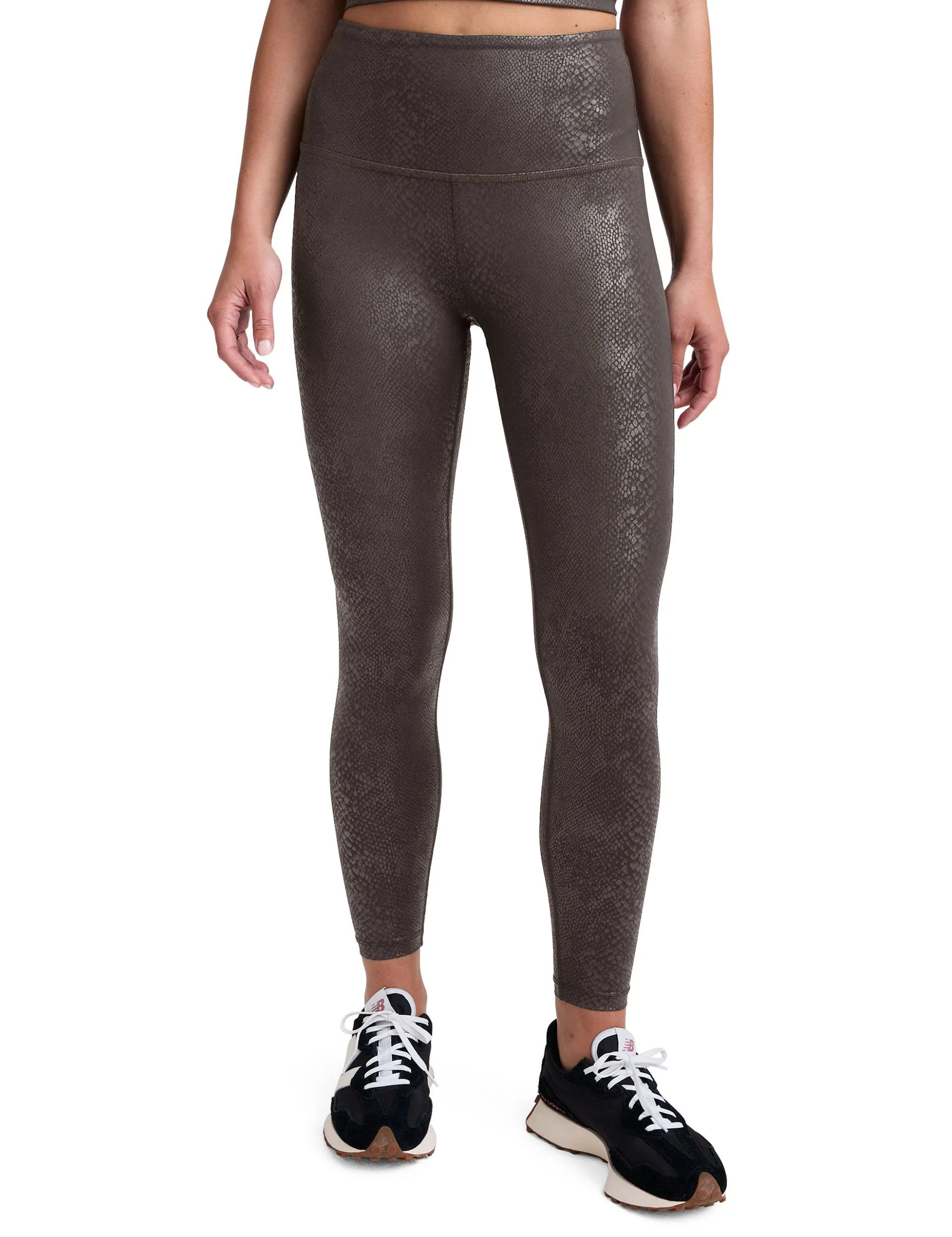 PowerShine High Waisted Midi Legging - Viper Espresso
