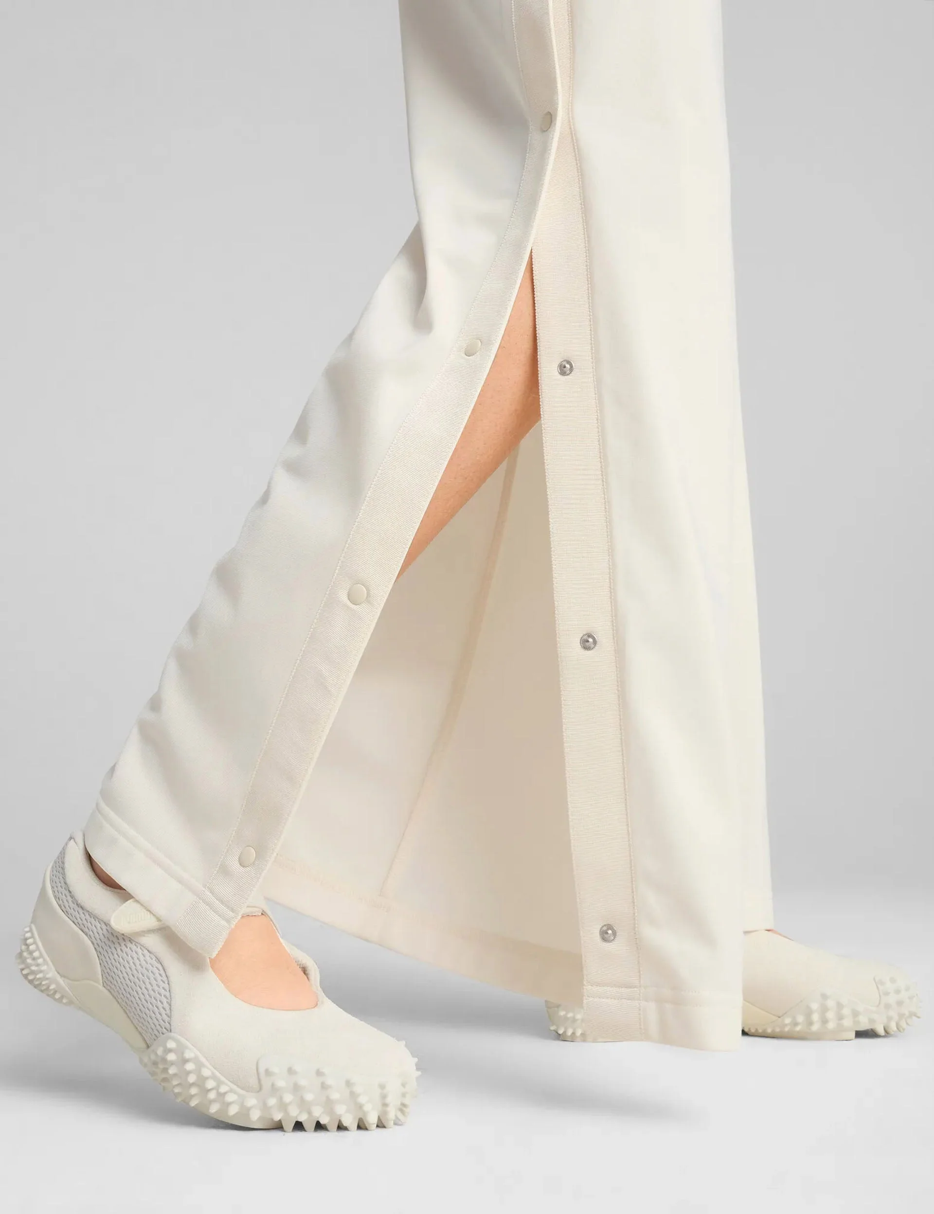 Wardrobe Ess Low Rise Popper Pants - Alpine Snow