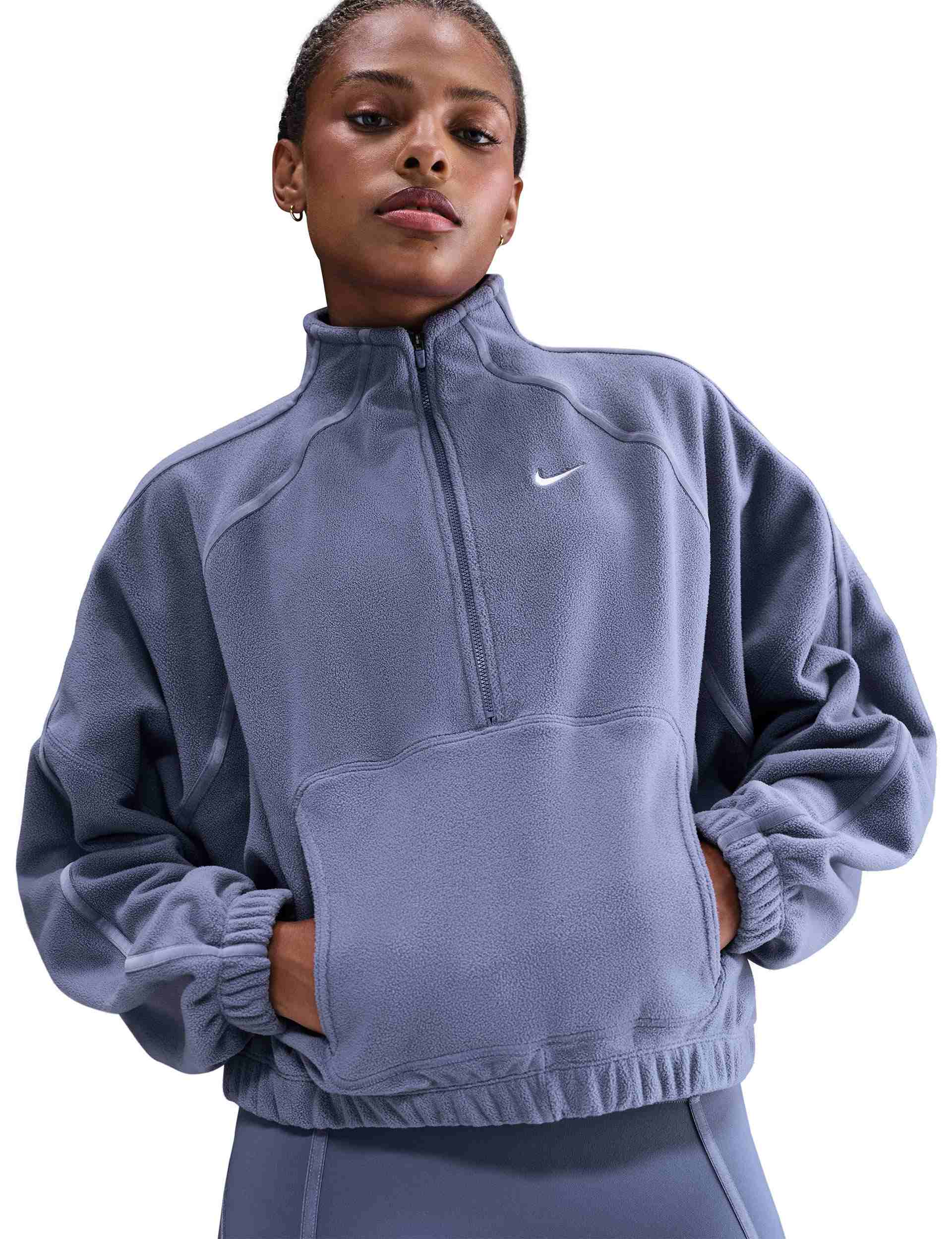 One Therma-FIT Polar Half-Zip Top - World Indigo/White
