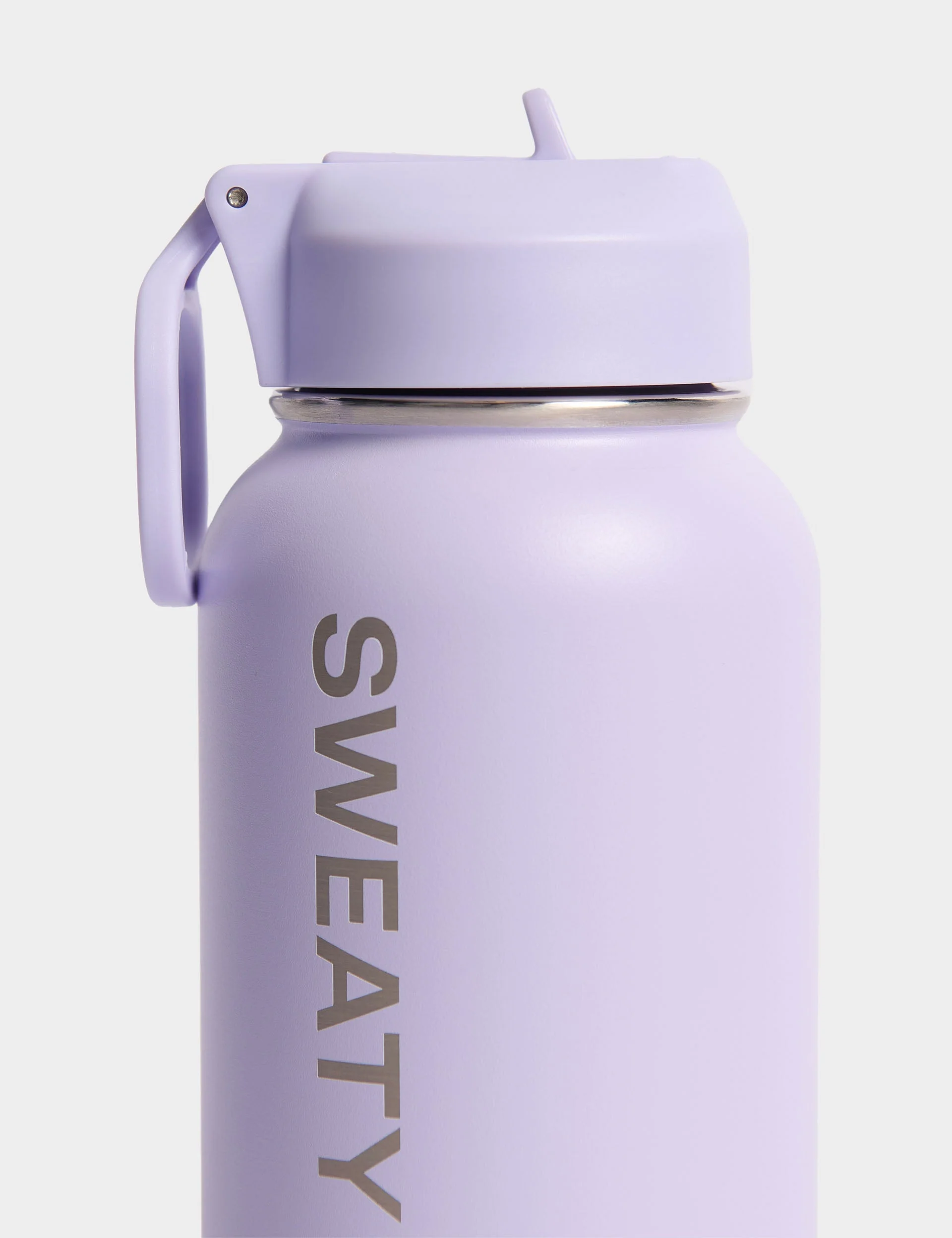 Keep It Chill Straw Water Bottle 950ml - Heather Purple