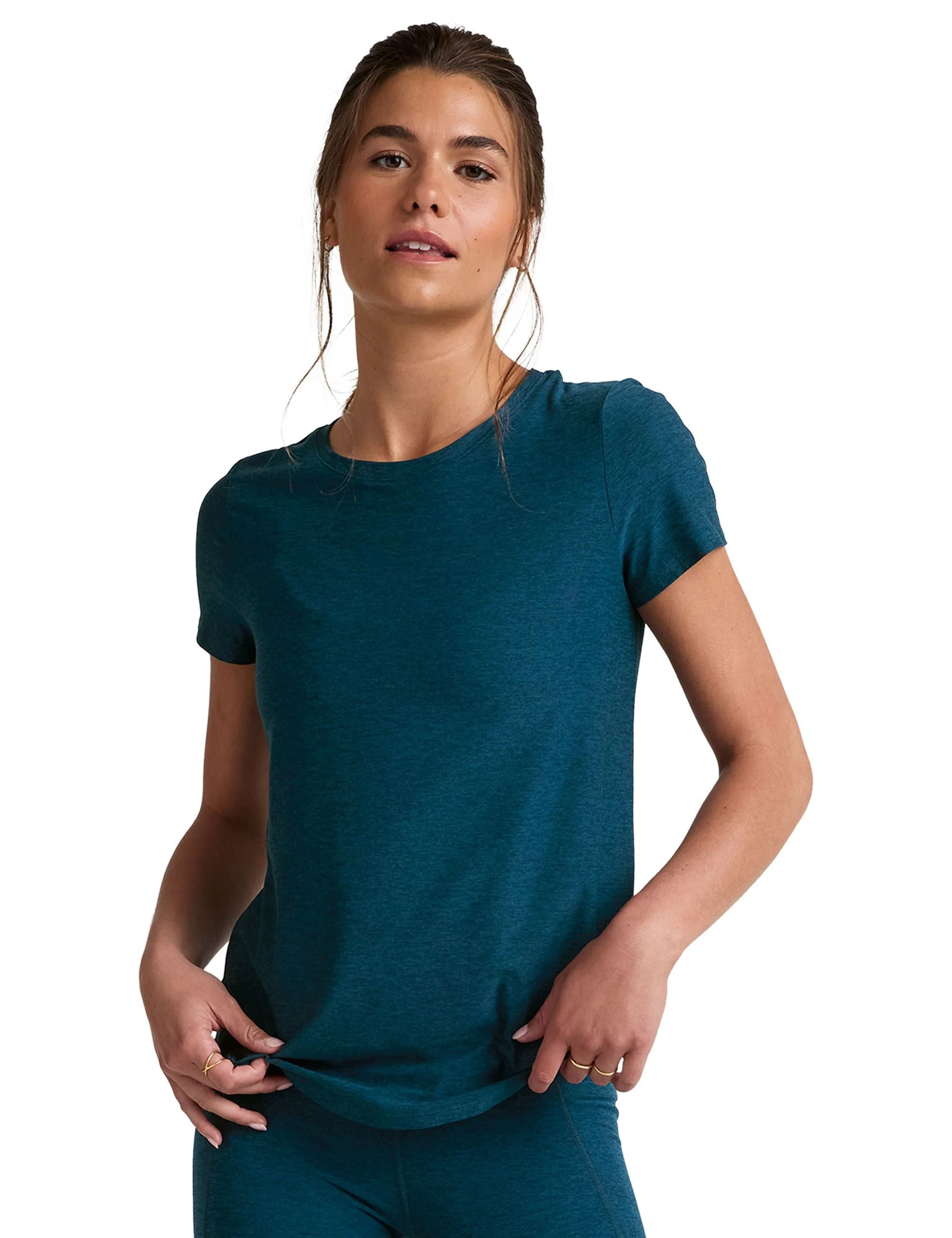 Featherweight On the Down Low Tee - Blue Gem Heather