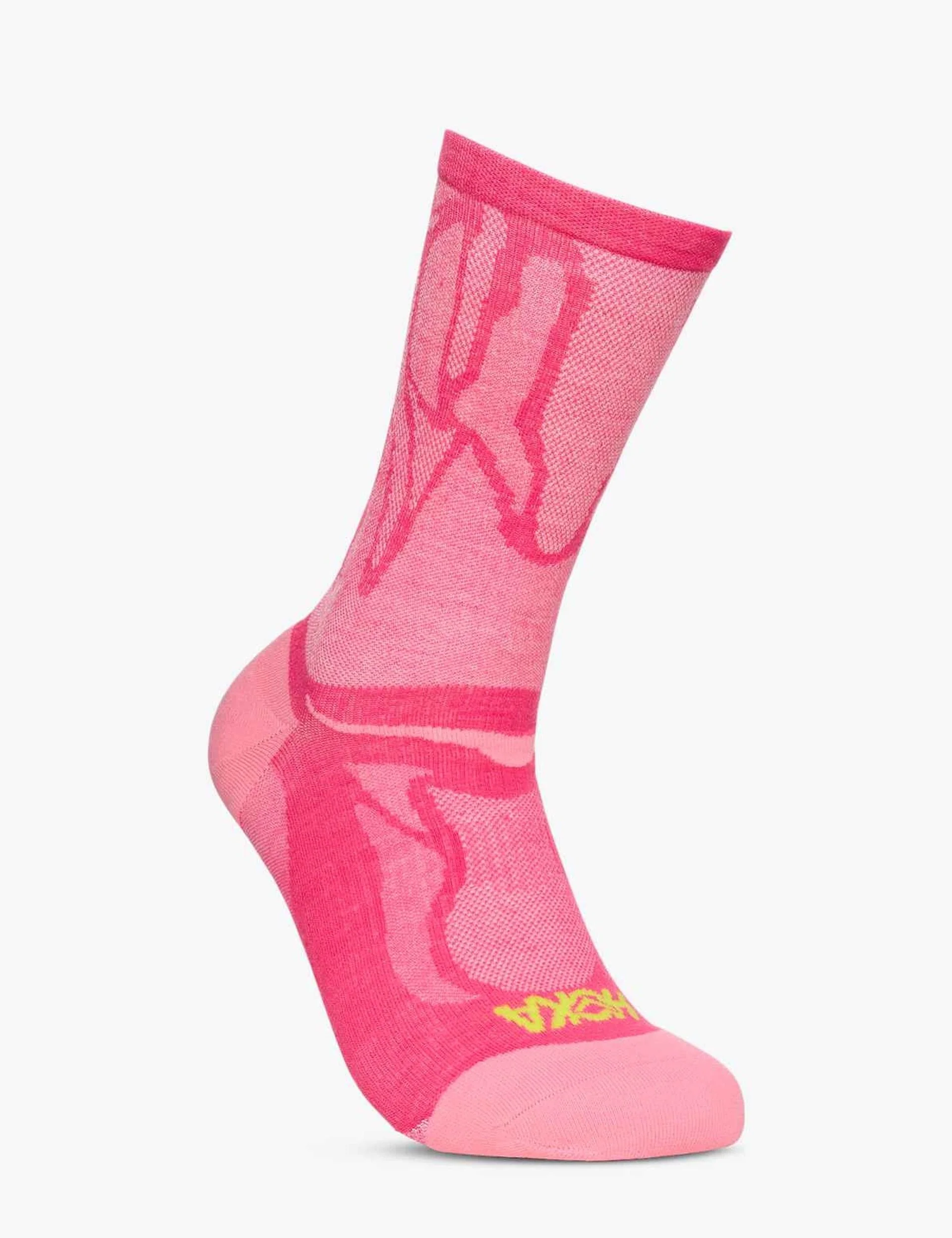 Clifton Crew Run Sock - Electric Rose