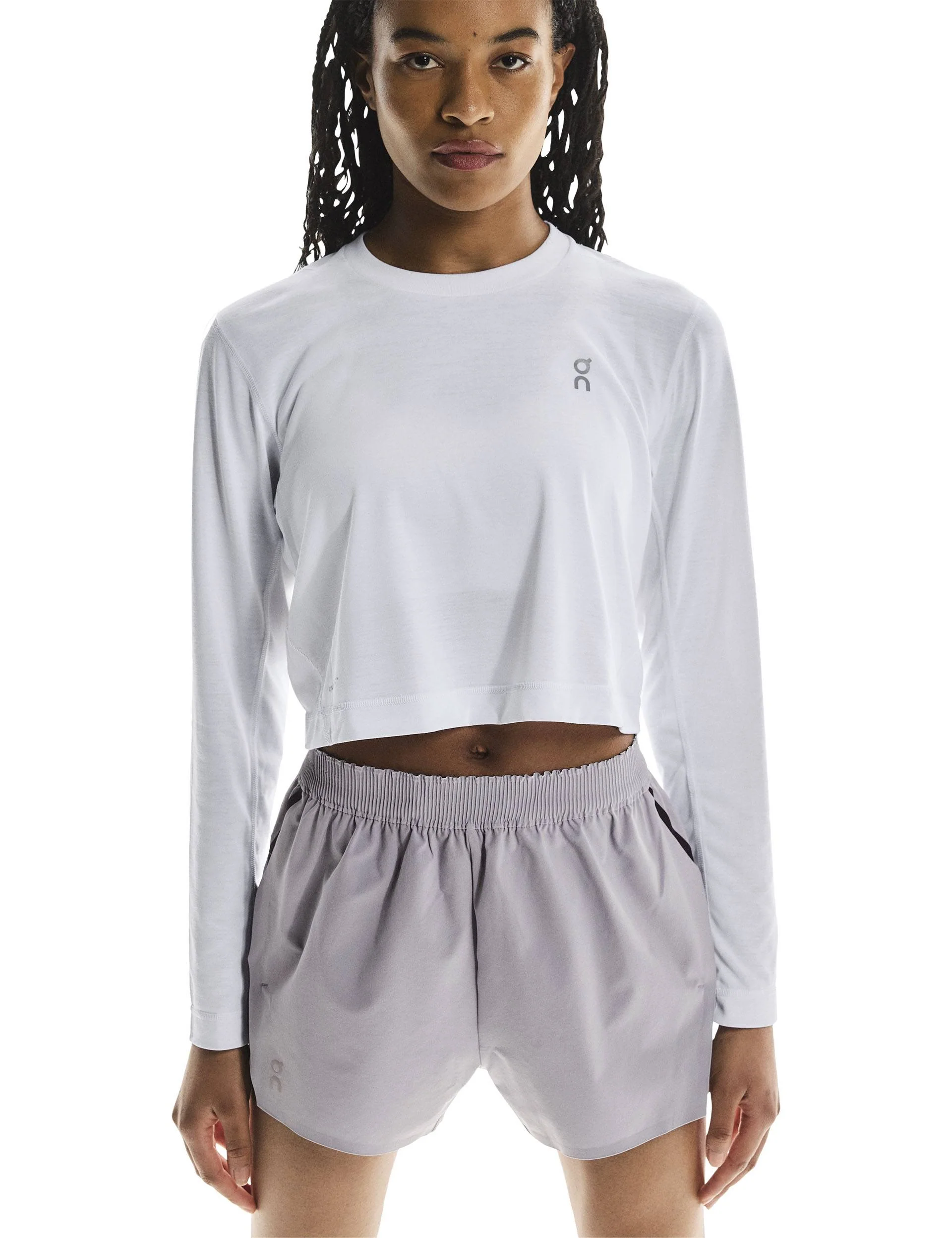 Train Long-T Crop Graphic - White