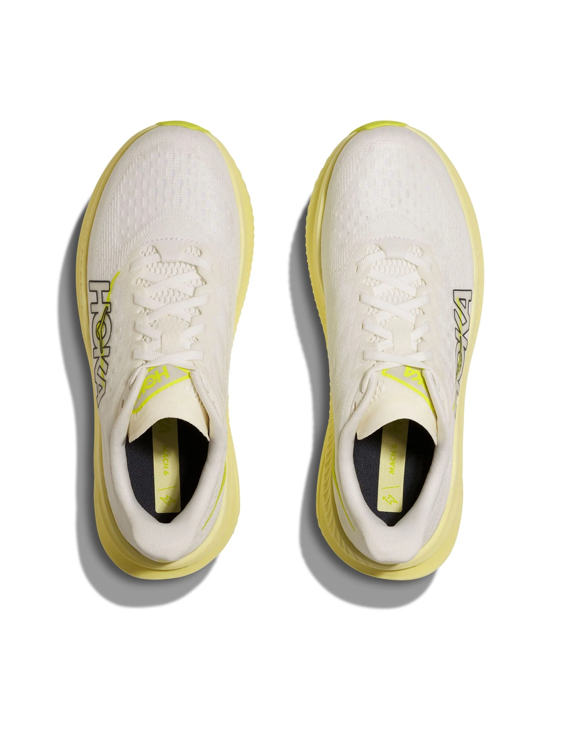 Mach 6 - White/Neon Hoka Citrus