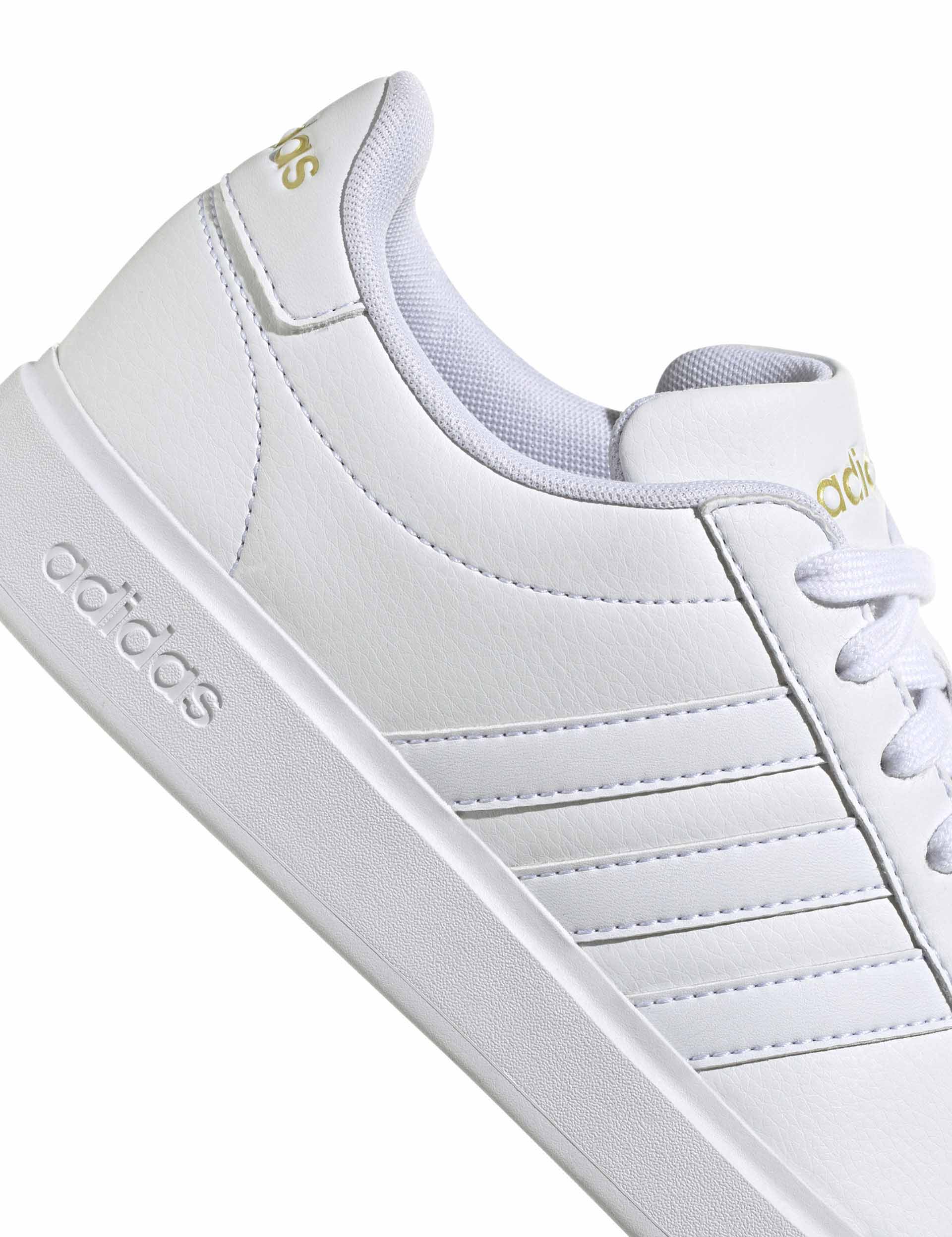 Grand Court 2.0 Shoes - Cloud White/Gold Metallic