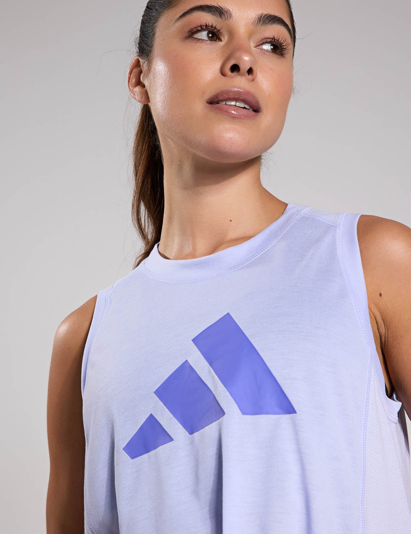 Train Essentials Big Performance Logo Training Tank Top - Violet Tone/Semi Cobalt Blue