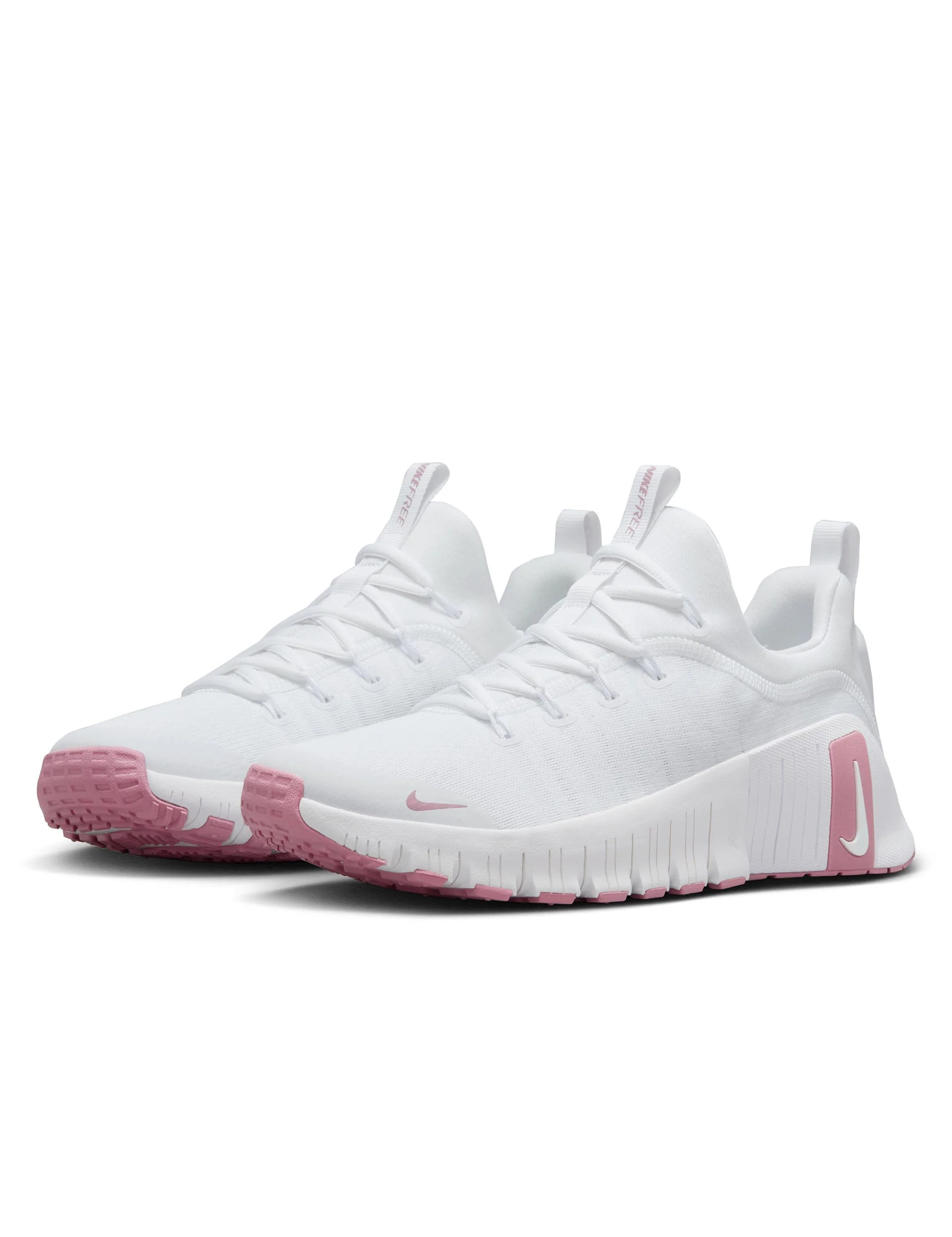 Free Metcon 6 Shoes - White/Elemental Pink