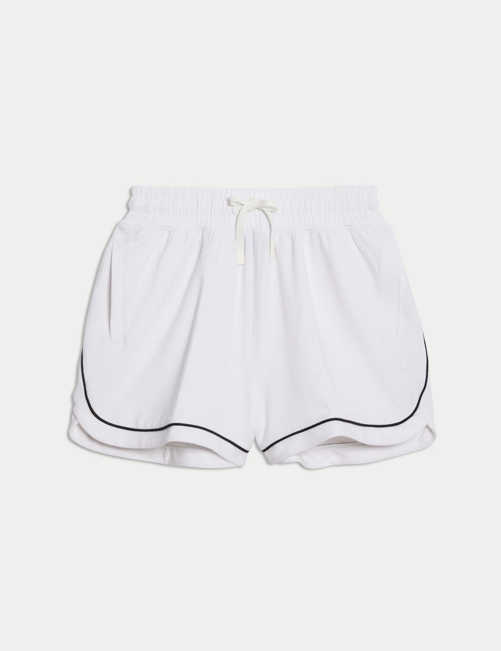Modal Rich High Waisted Shorts - White