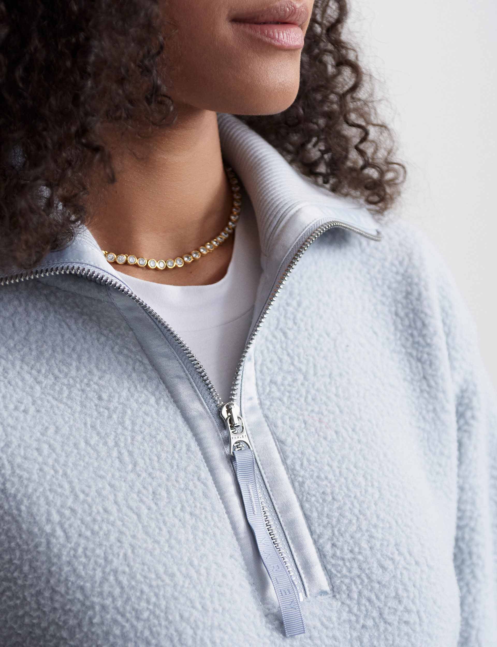 Roselle Half-Zip Fleece - Pearl Blue