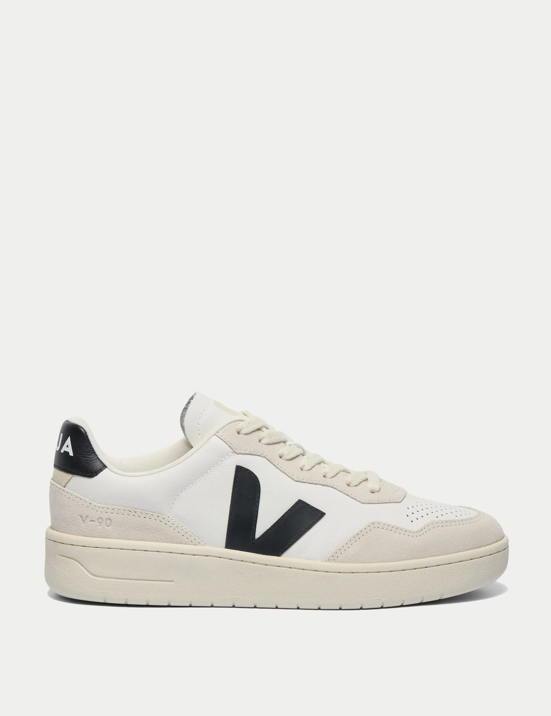 V-90 Leather - White Black