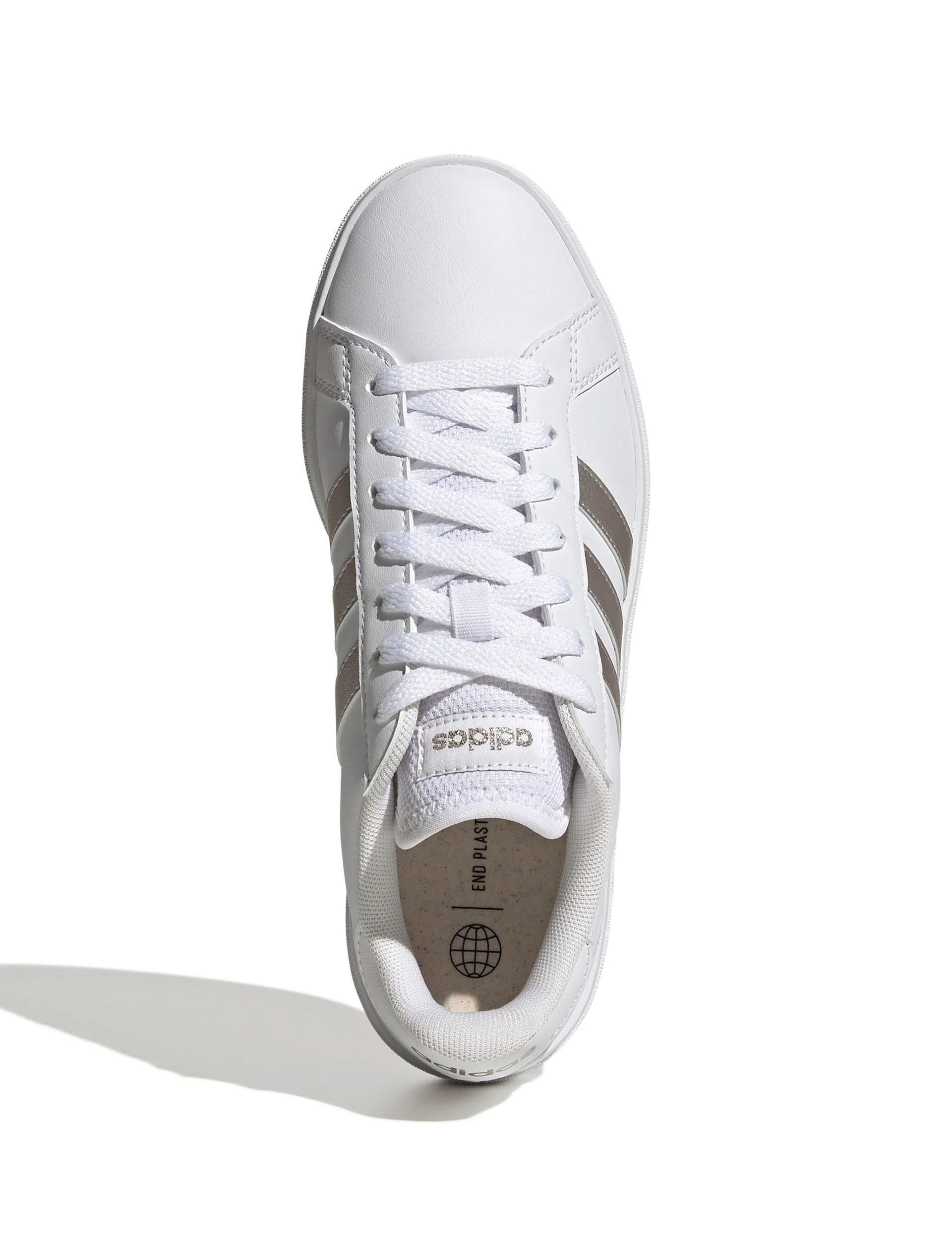 Grand Court Base 2.0 Shoes - Cloud White/Platinum Metallic