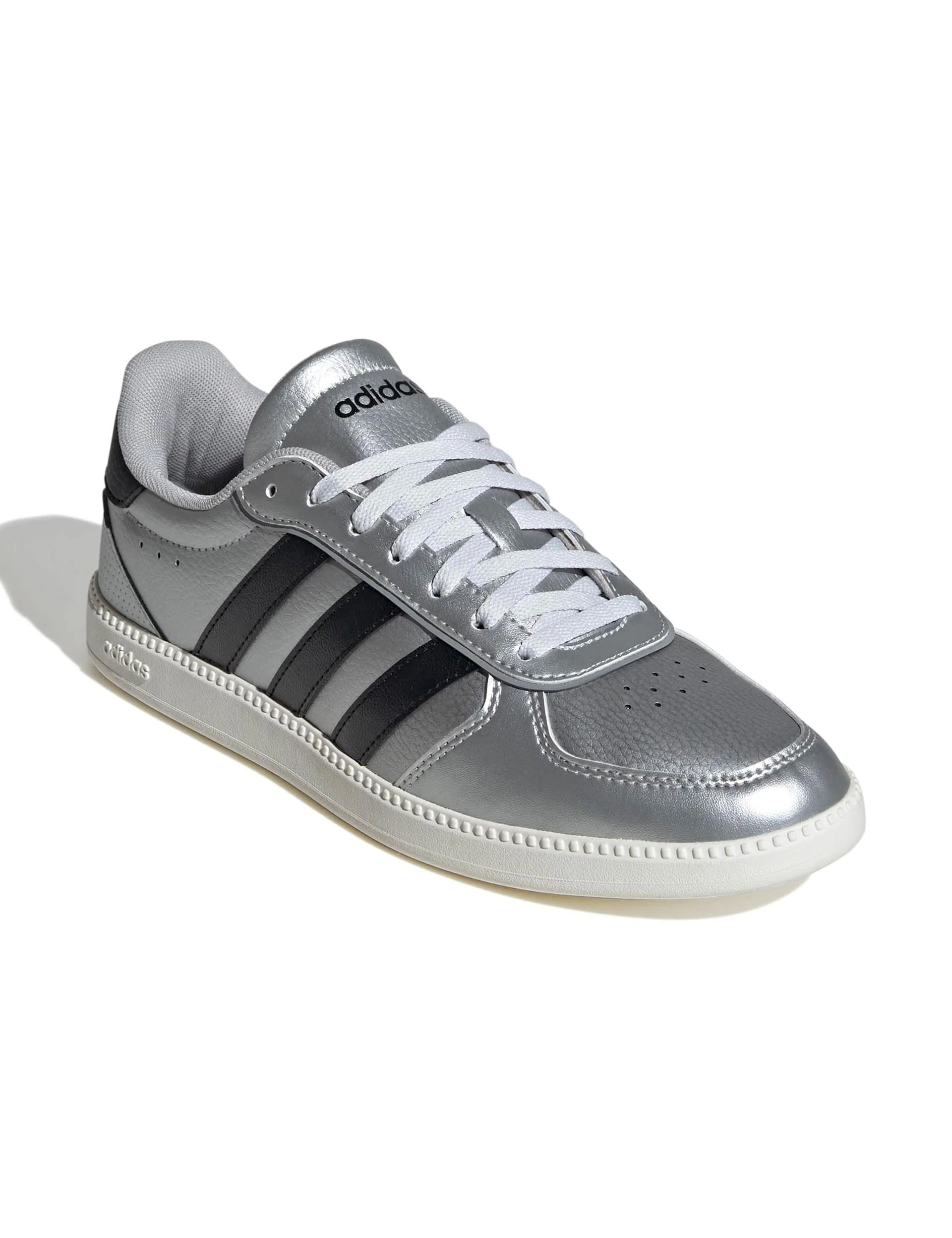 Breaknet Sleek Shoes - Matte Silver/Core Black/Off White