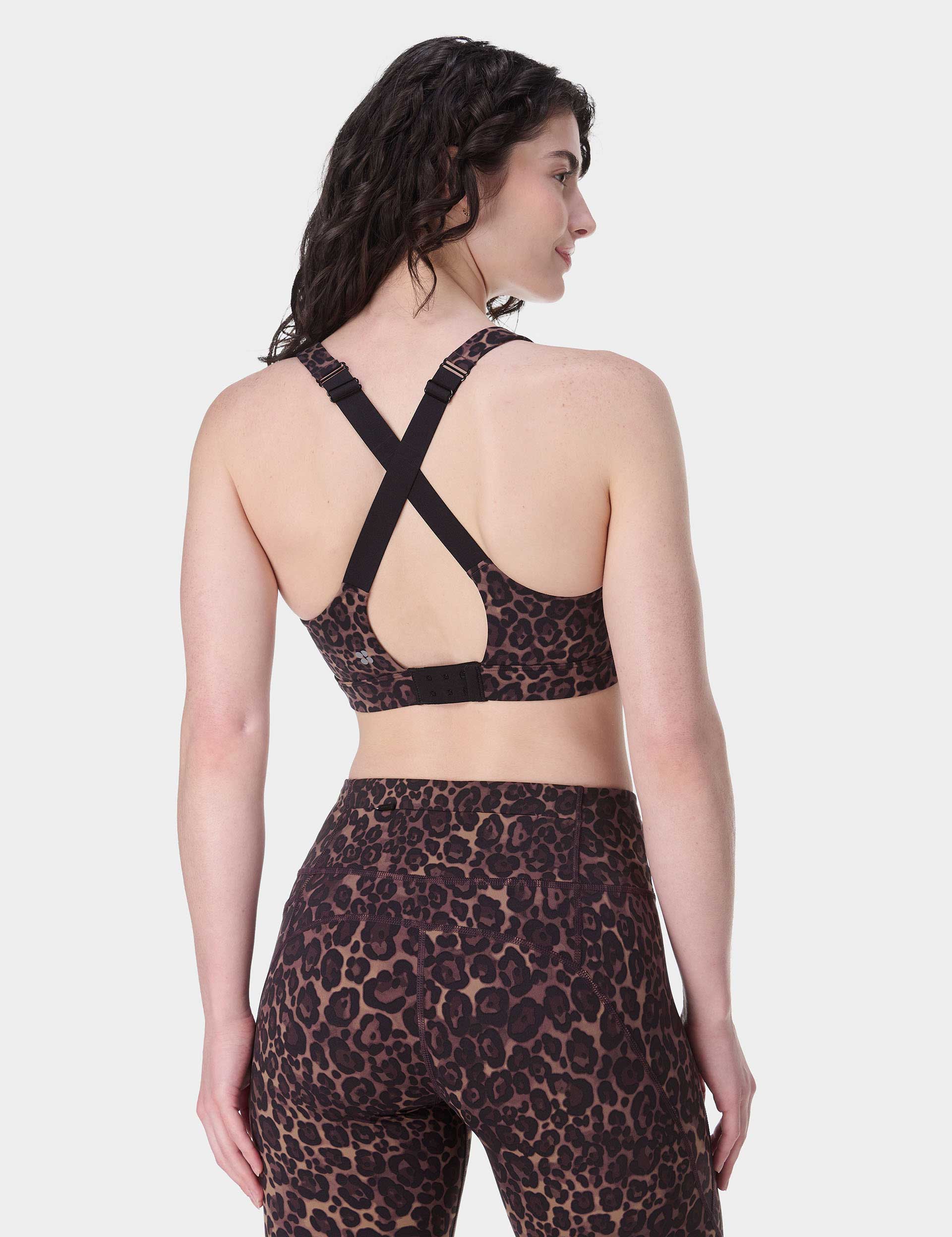 Power Pulse Bra - Brown Wild Leopard Print